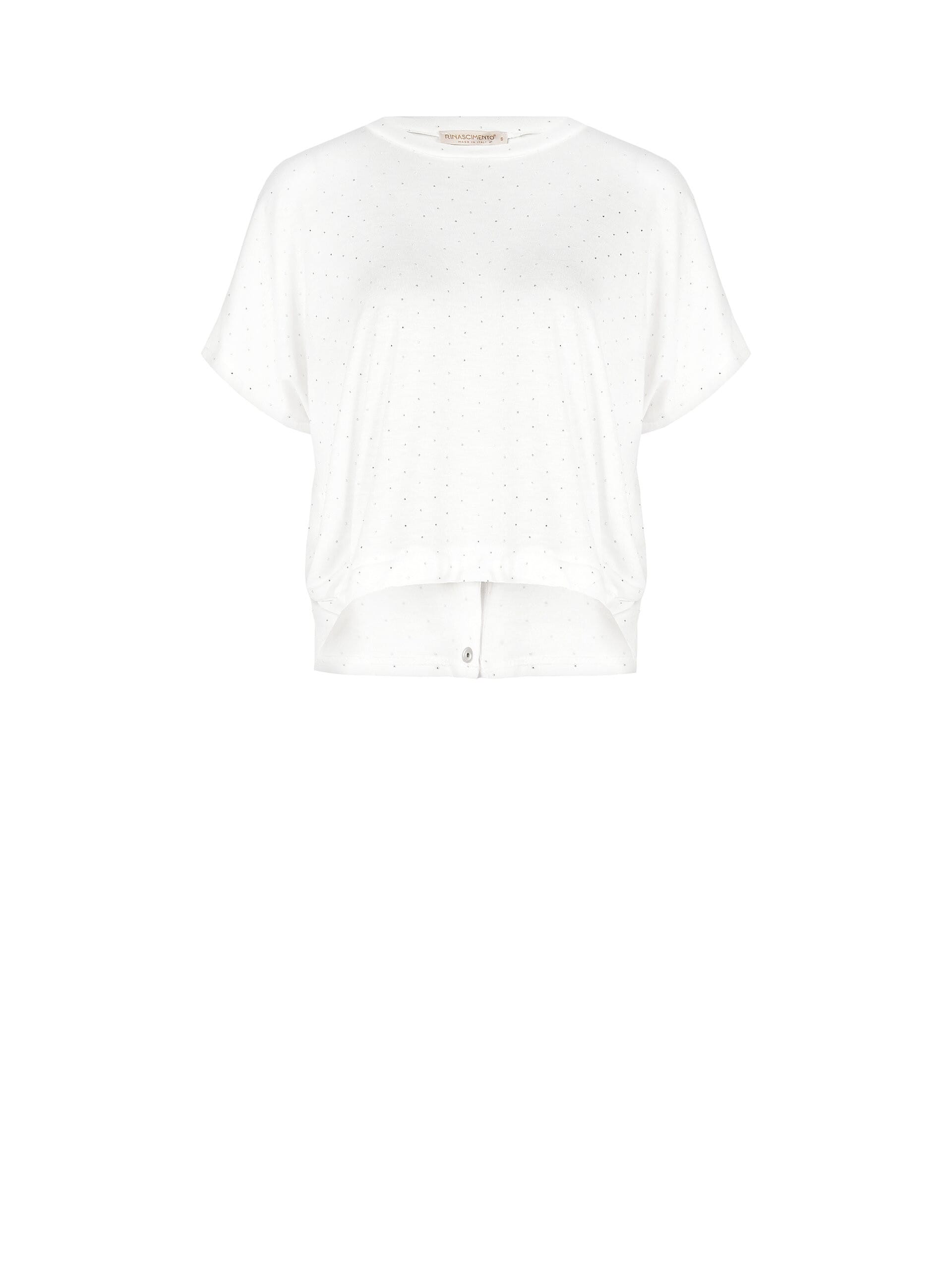 Maglia Ampia In Viscosa Ricoperta Di Strass Rinascimento