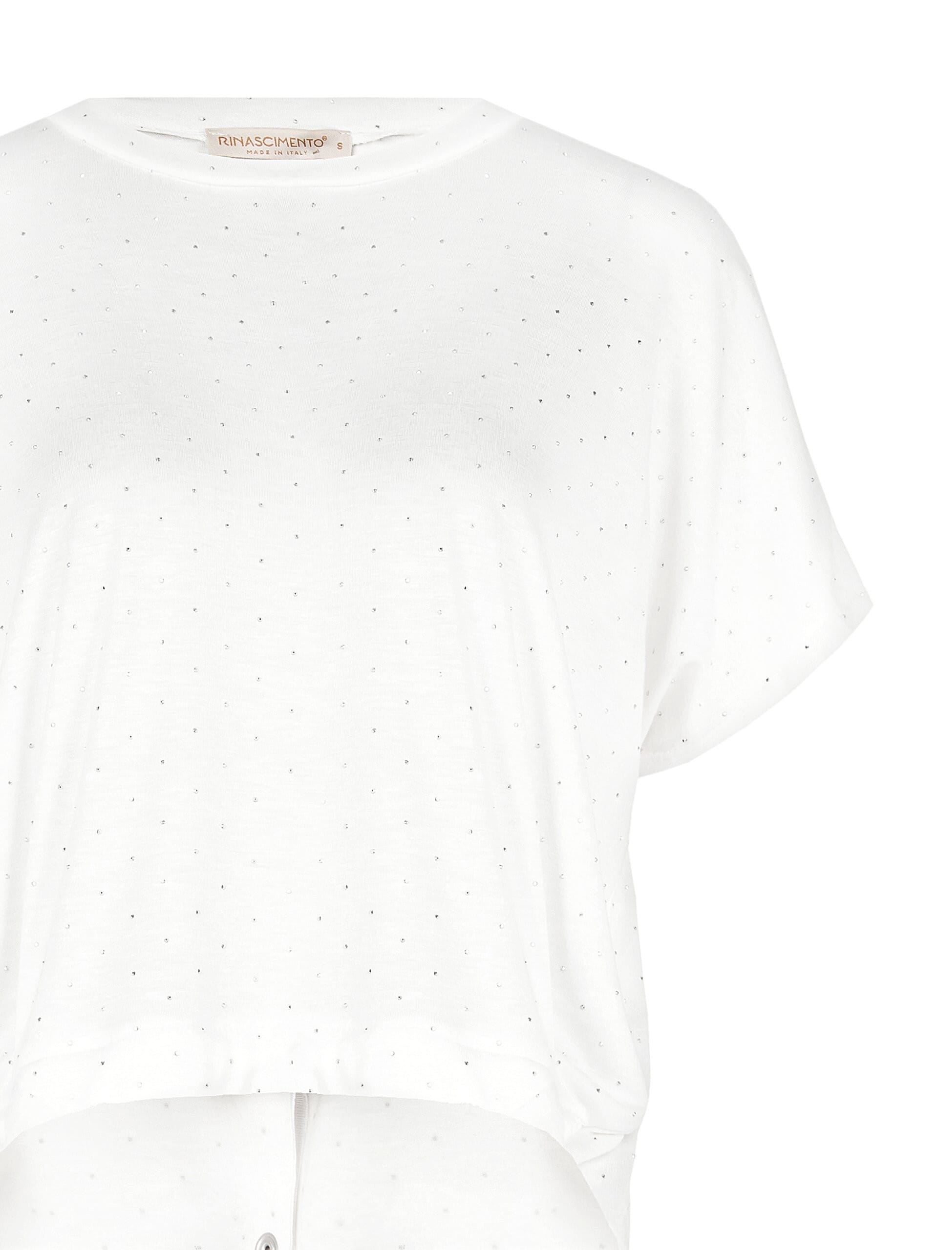 Maglia Ampia In Viscosa Ricoperta Di Strass Rinascimento