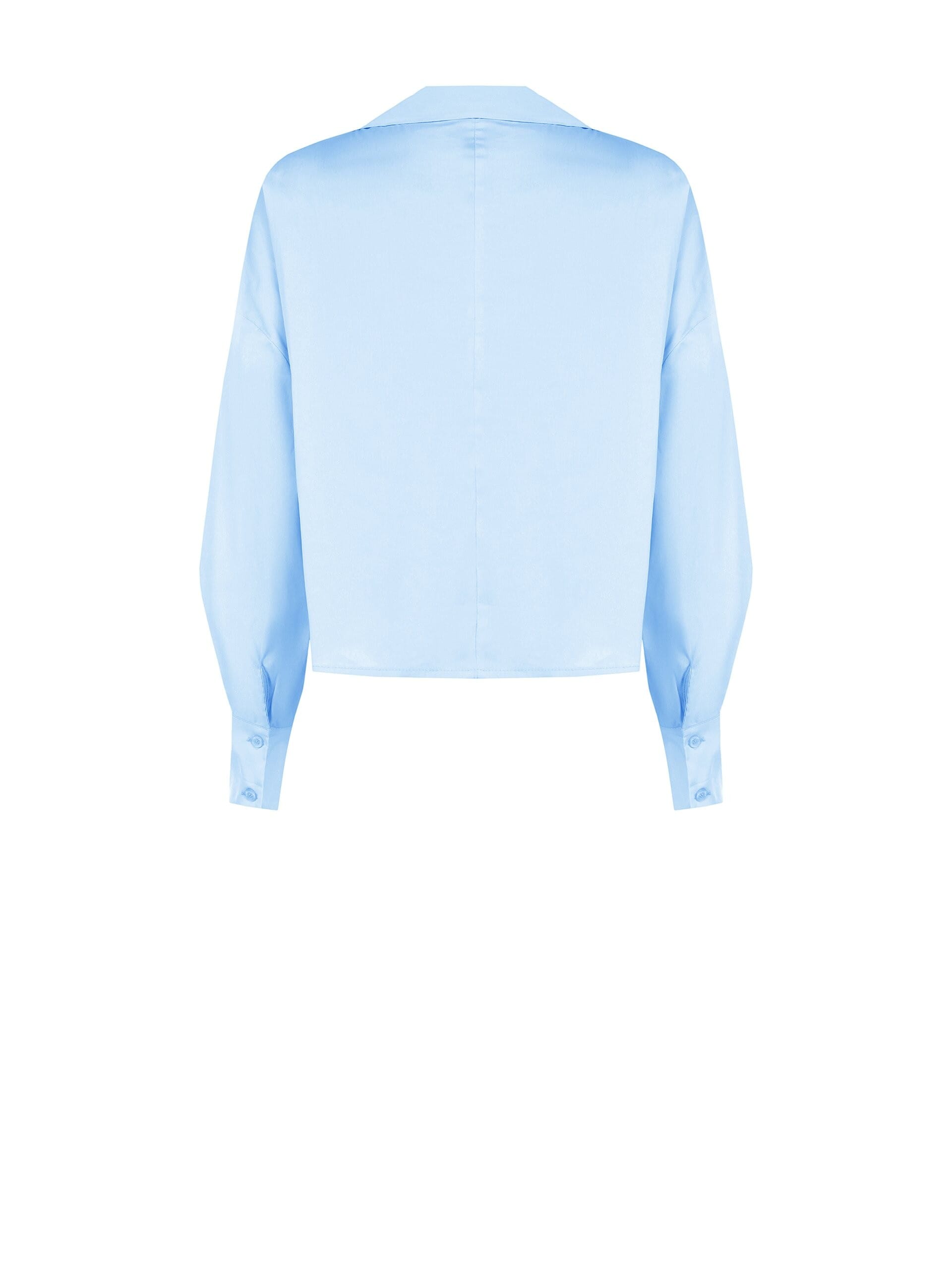 Rinascimento - Chemise asymétrique à col en V en coton mélangé