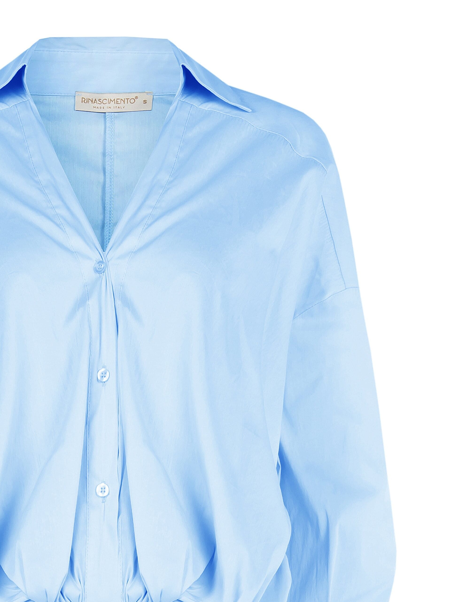 Rinascimento - Chemise asymétrique à col en V en coton mélangé