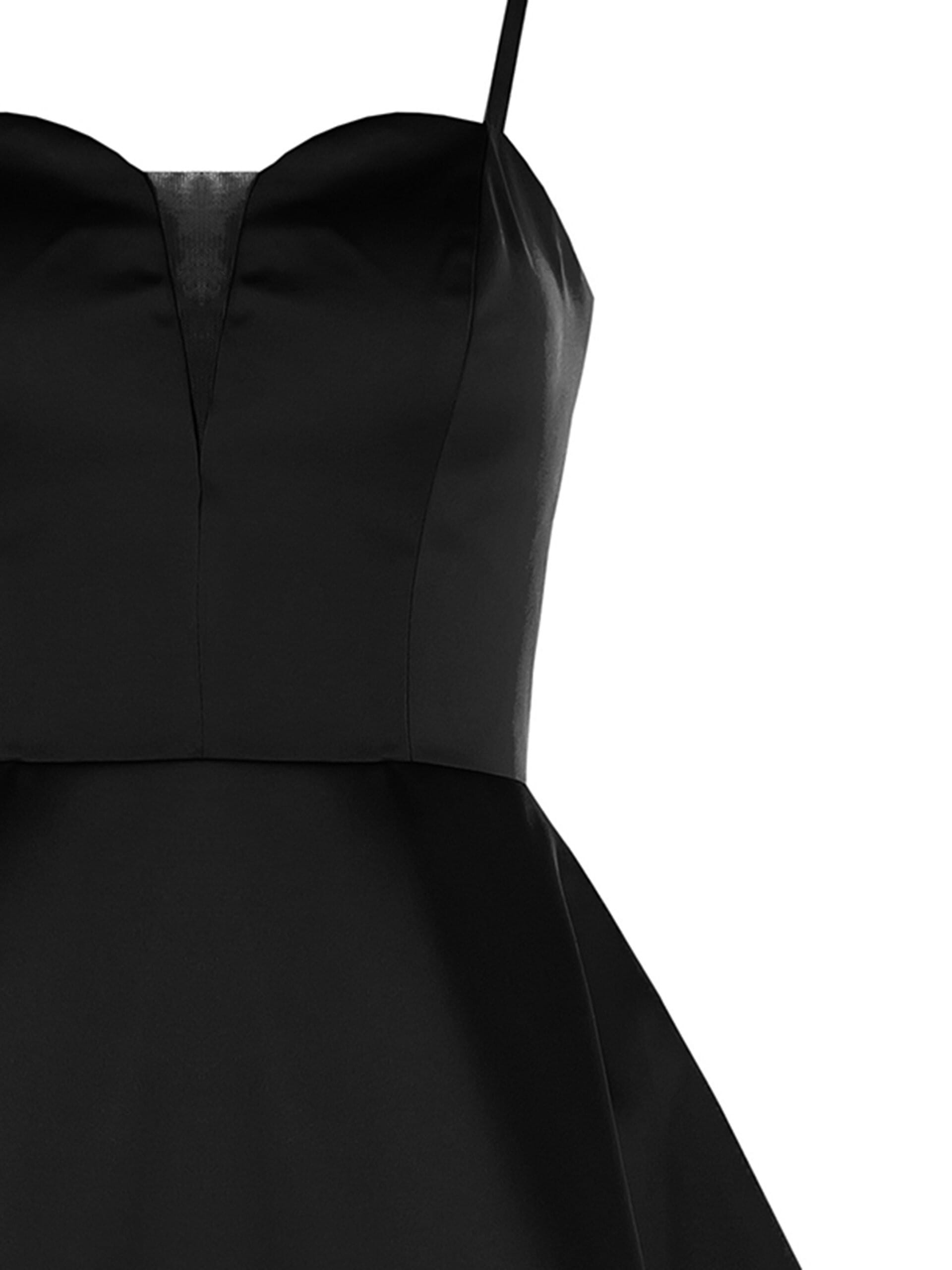 Abito Corto Prom A Palloncino In Raso Con Coppe Rinascimento