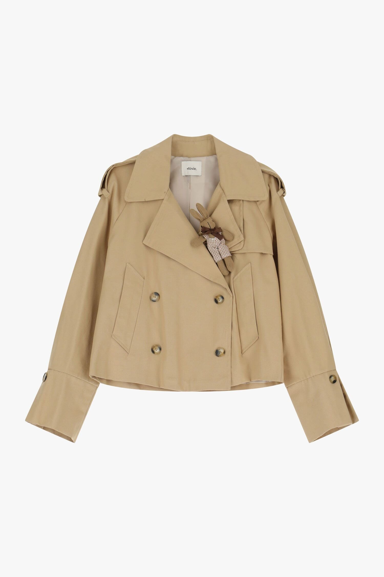 Giubbotto Stile Trench Corto Con Peluche Dixie
