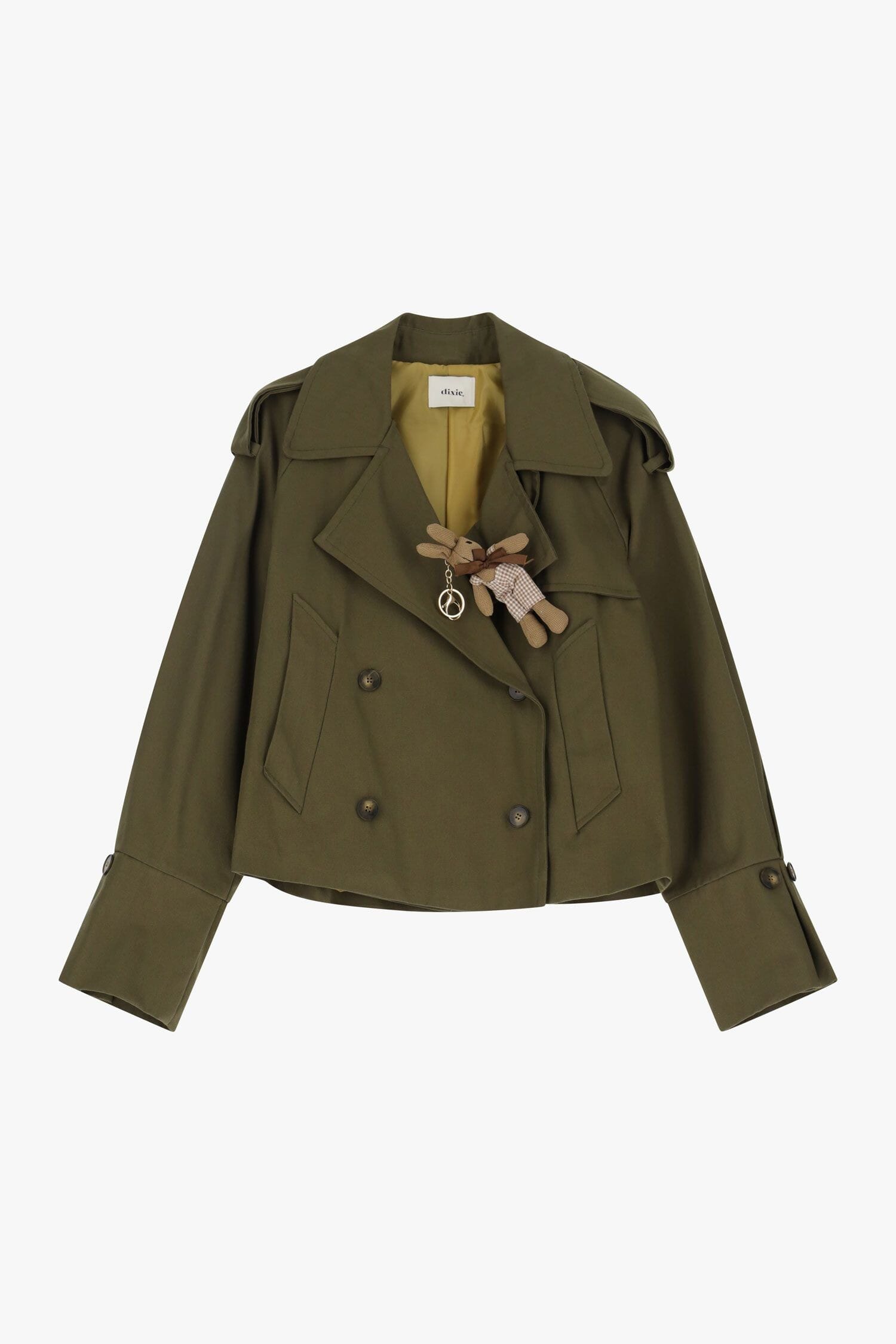 Giubbotto Stile Trench Corto Con Peluche Dixie