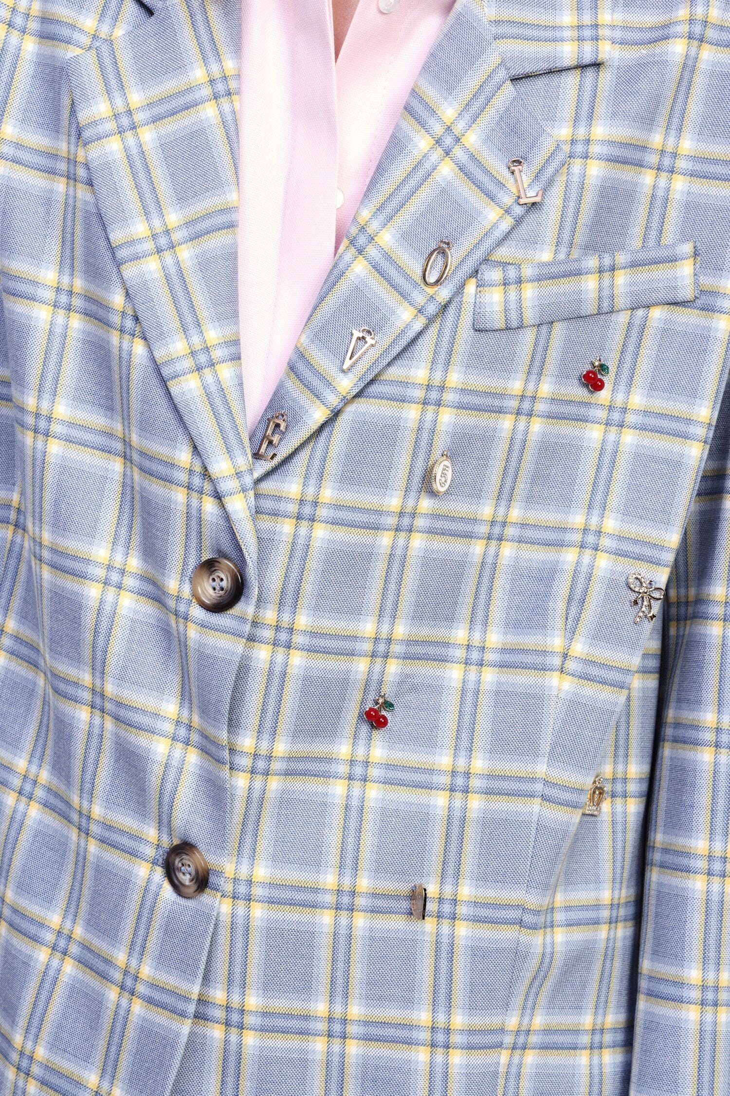 Blazer Quadri Con Spillette Dixie