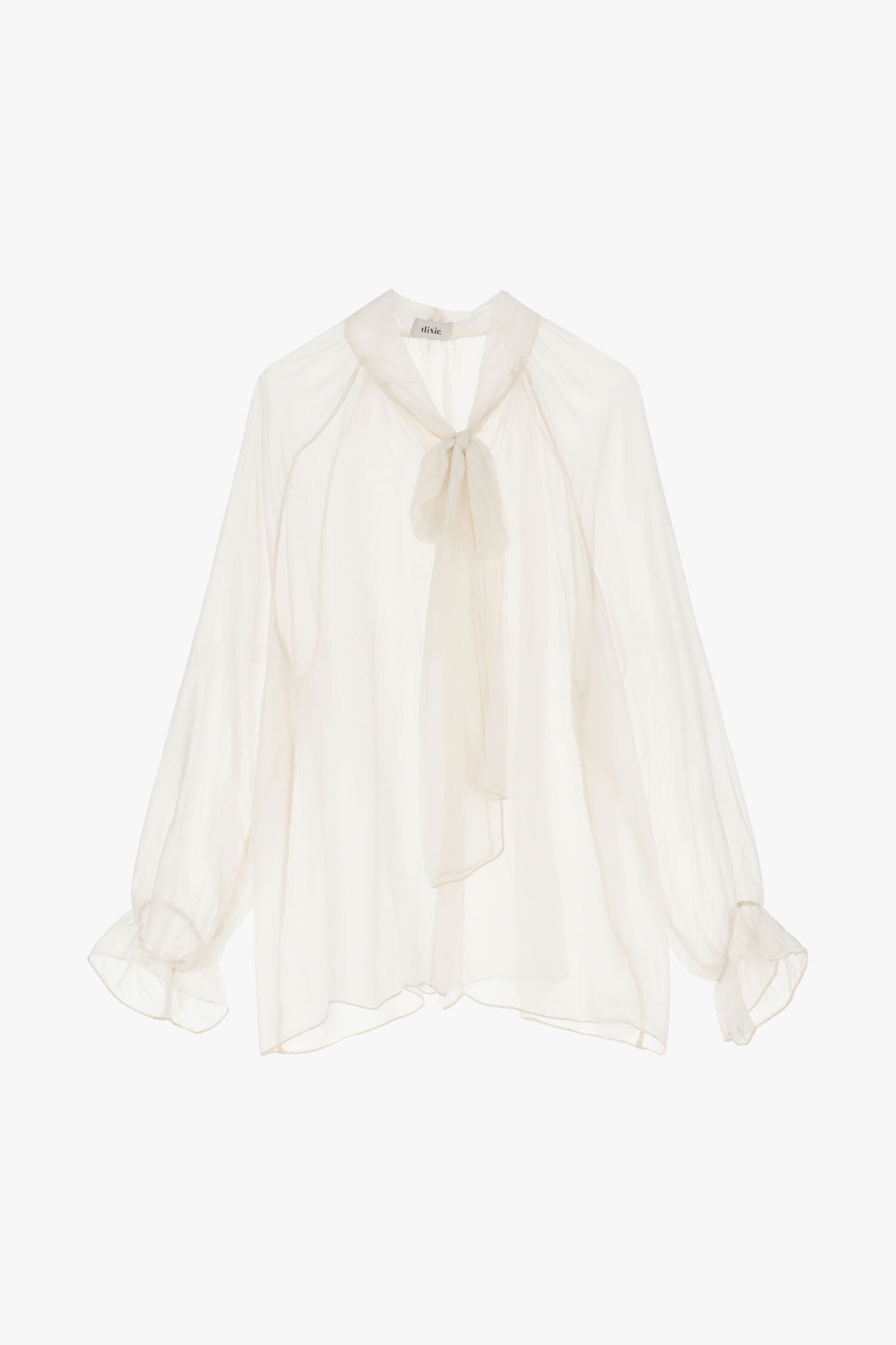 Camicia Trasparente Con Fiocco Dixie