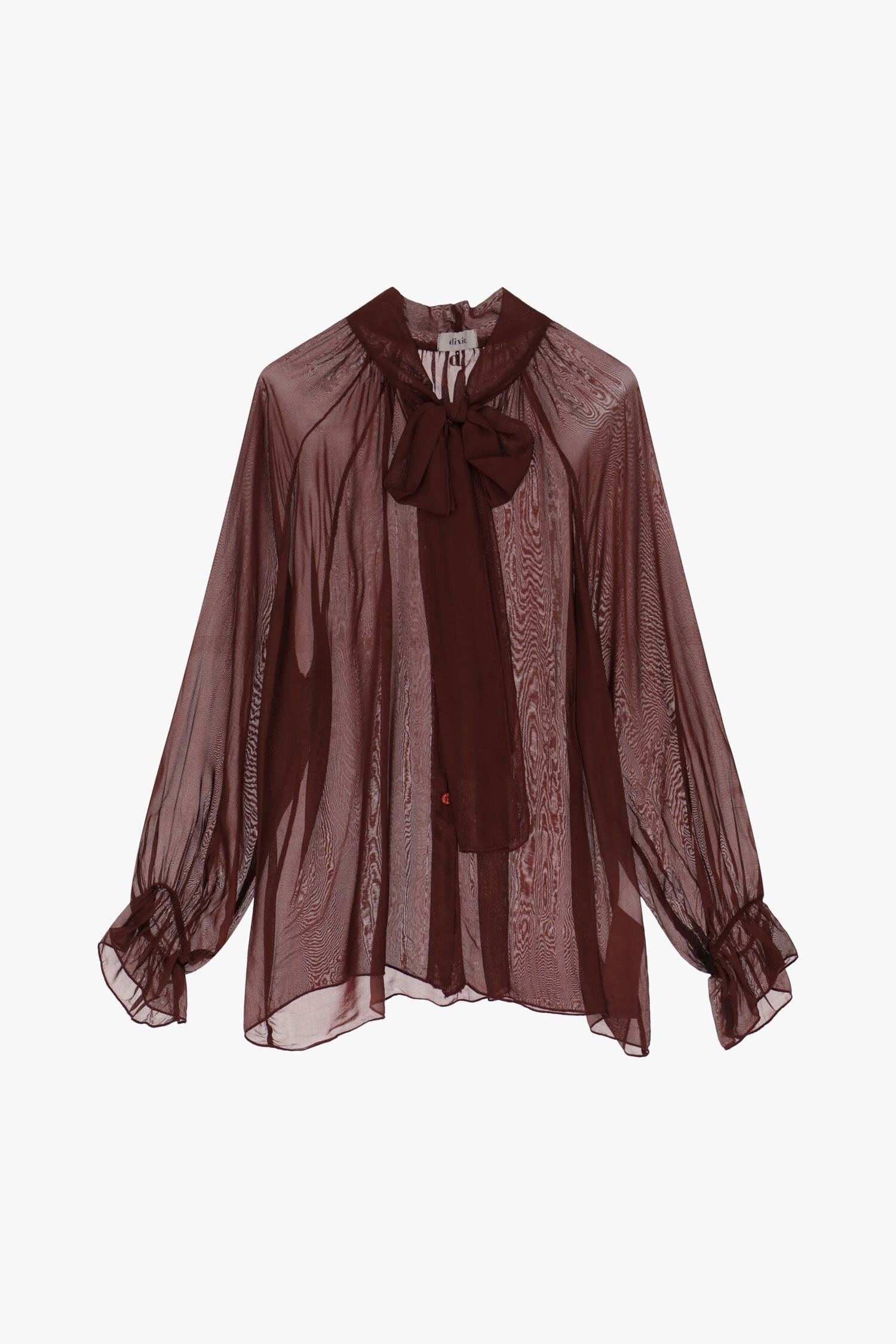 Camicia Trasparente Con Fiocco Dixie