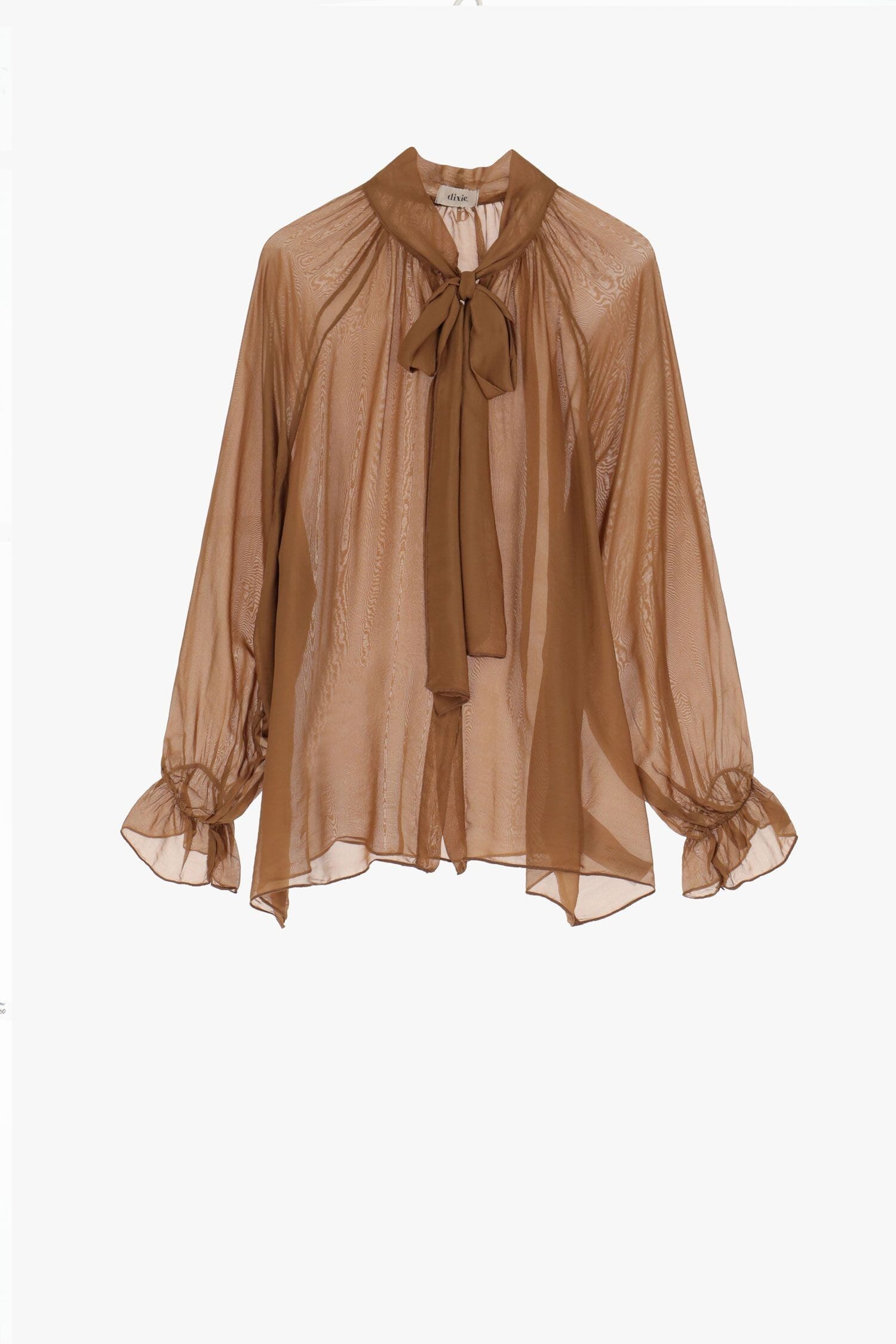 Camicia Trasparente Con Fiocco Dixie