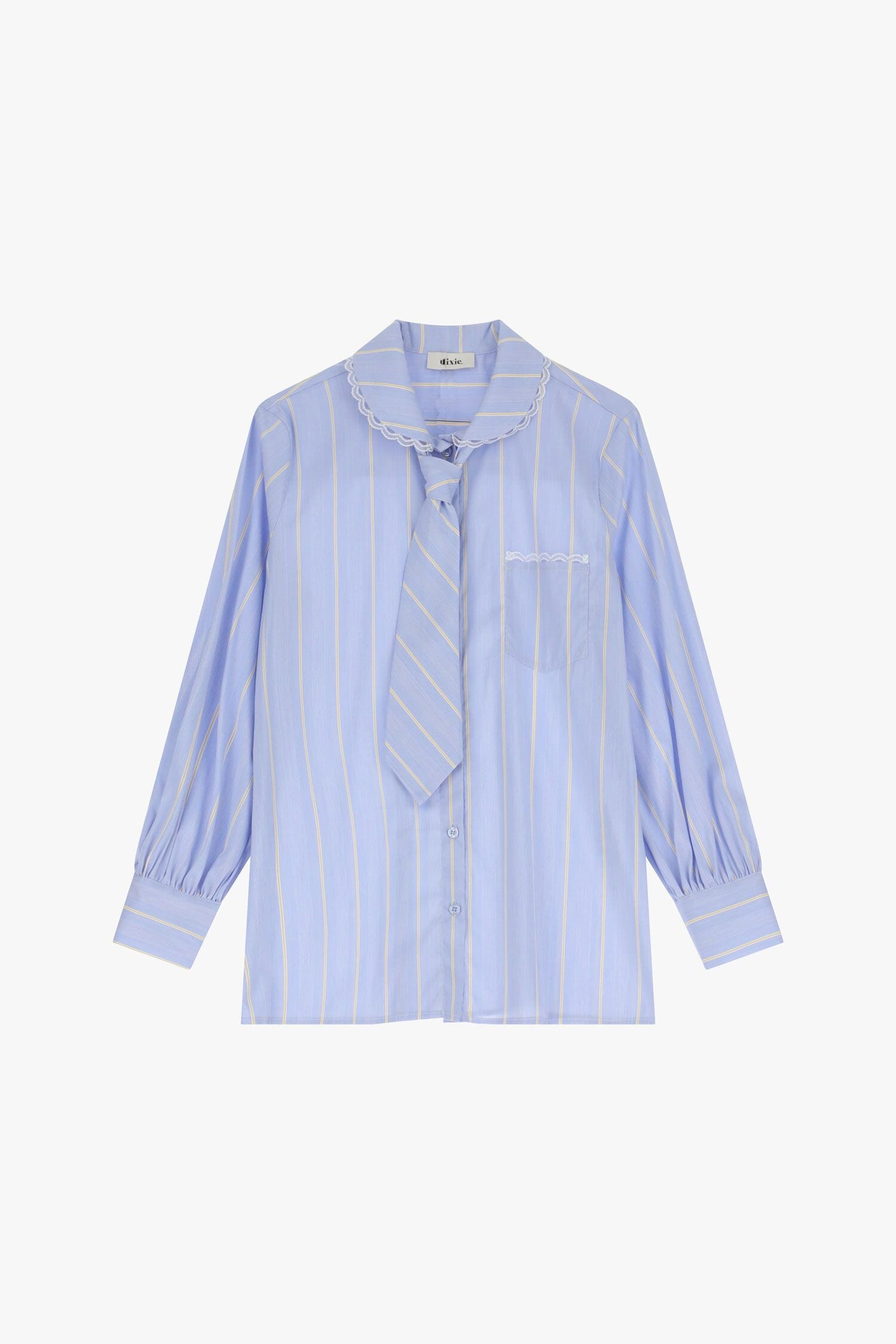 Camicia Con Righe E Cravatta Dixie