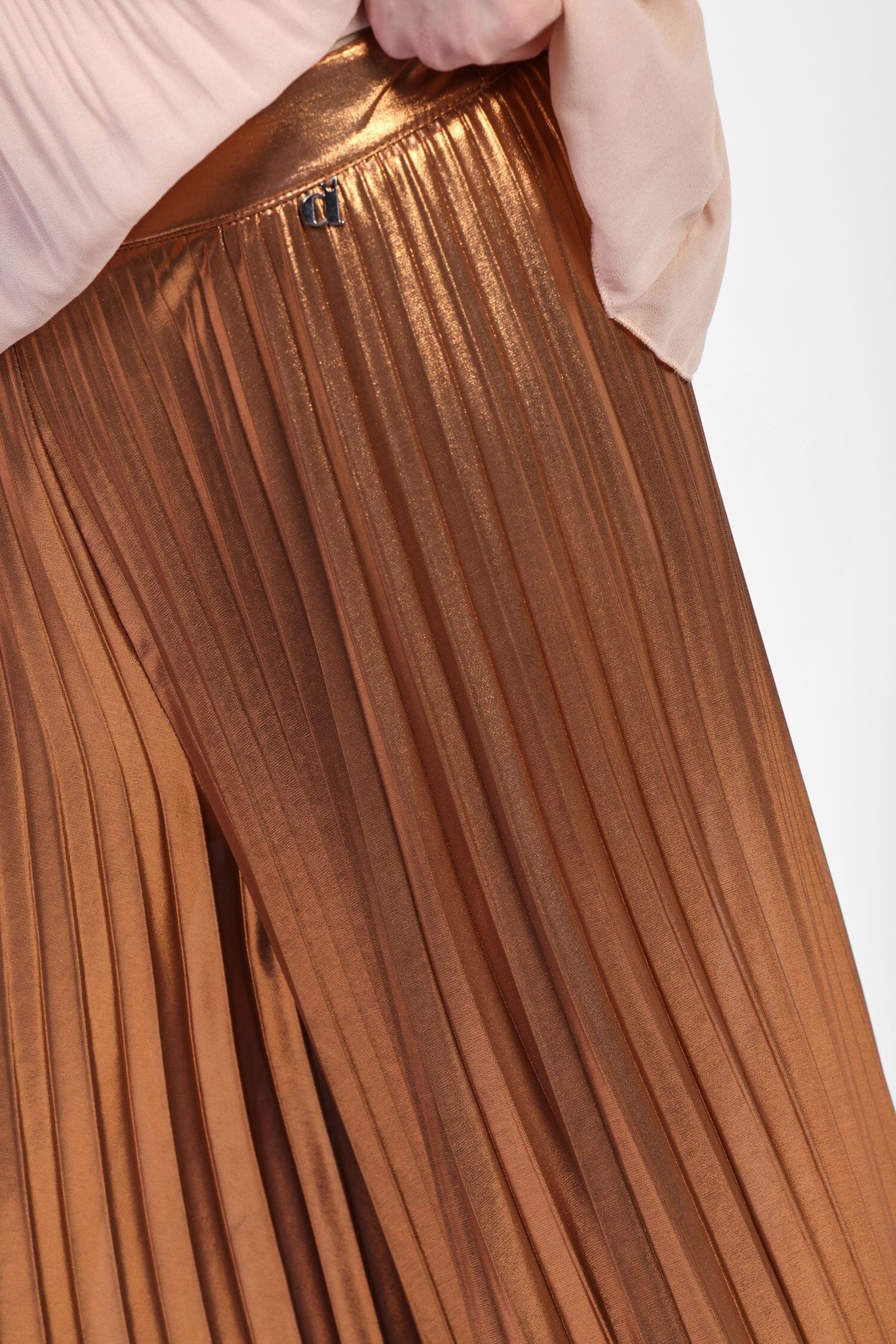 Pleated Palace Trousers Satin Effect Dixie