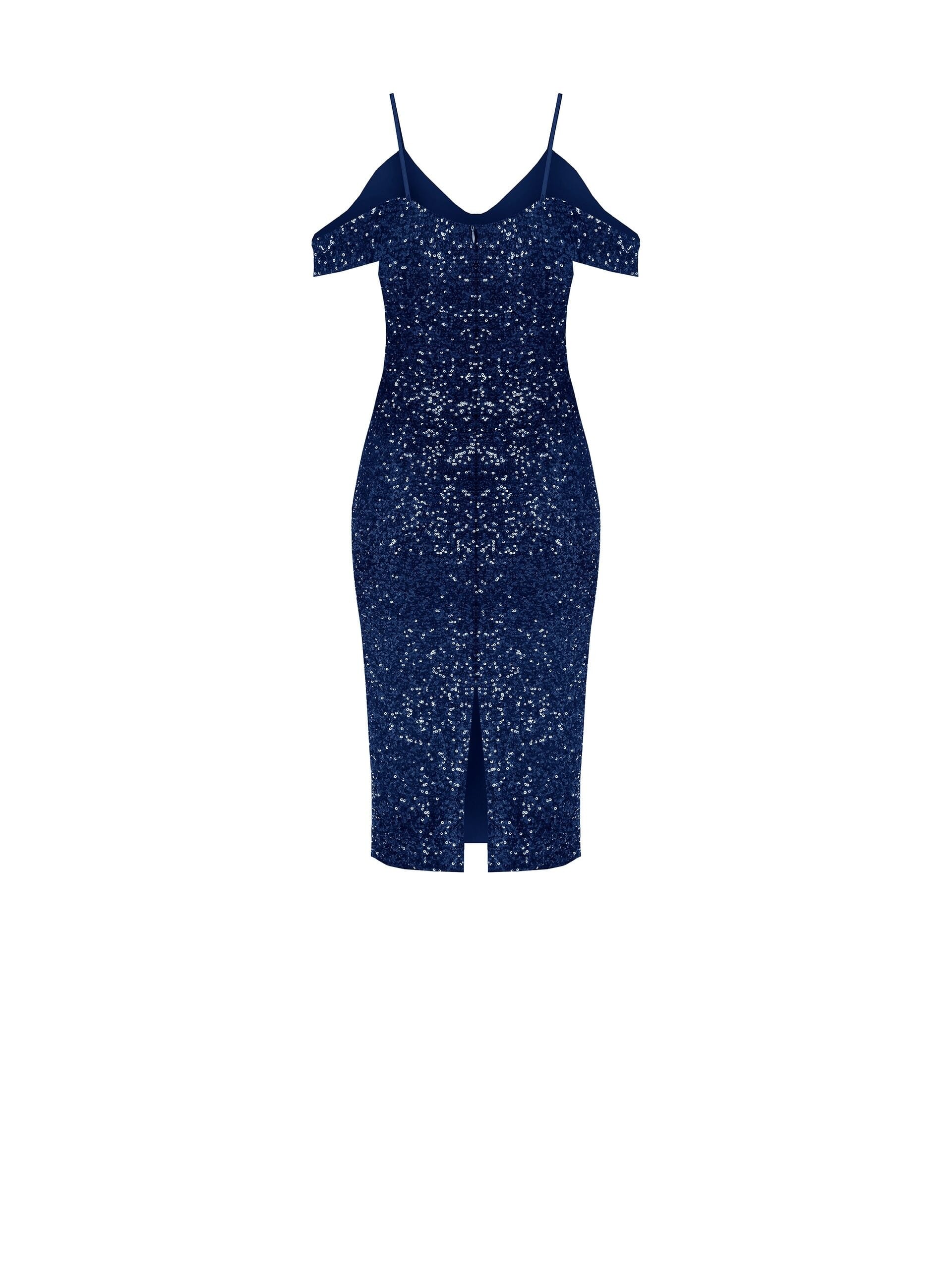 Abito A Tubino Ricoperto Di Paillettes Rinascimento