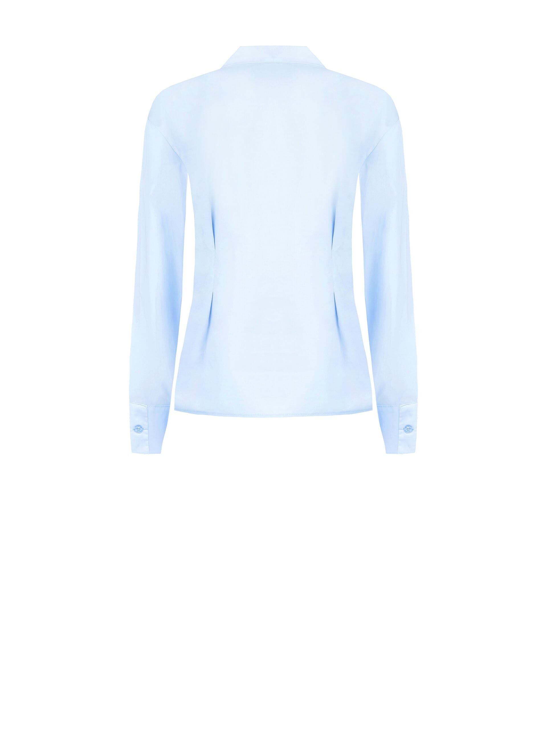 Camicia Sfiancata In Cotone Con Spilla Farfalla Rinascimento