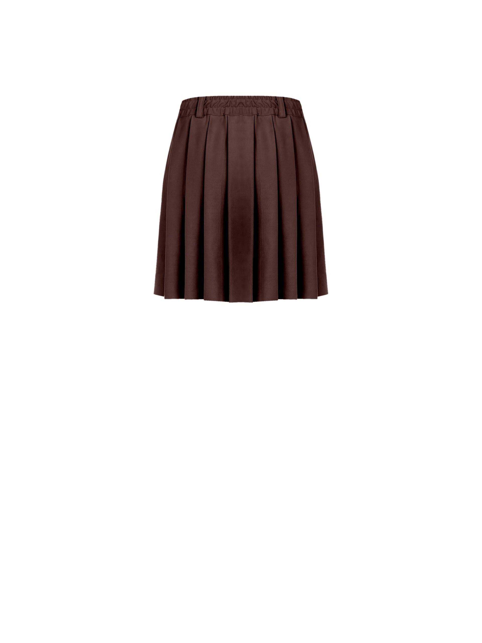 Minigonna A Pieghe In Simil Dainetto Rinascimento