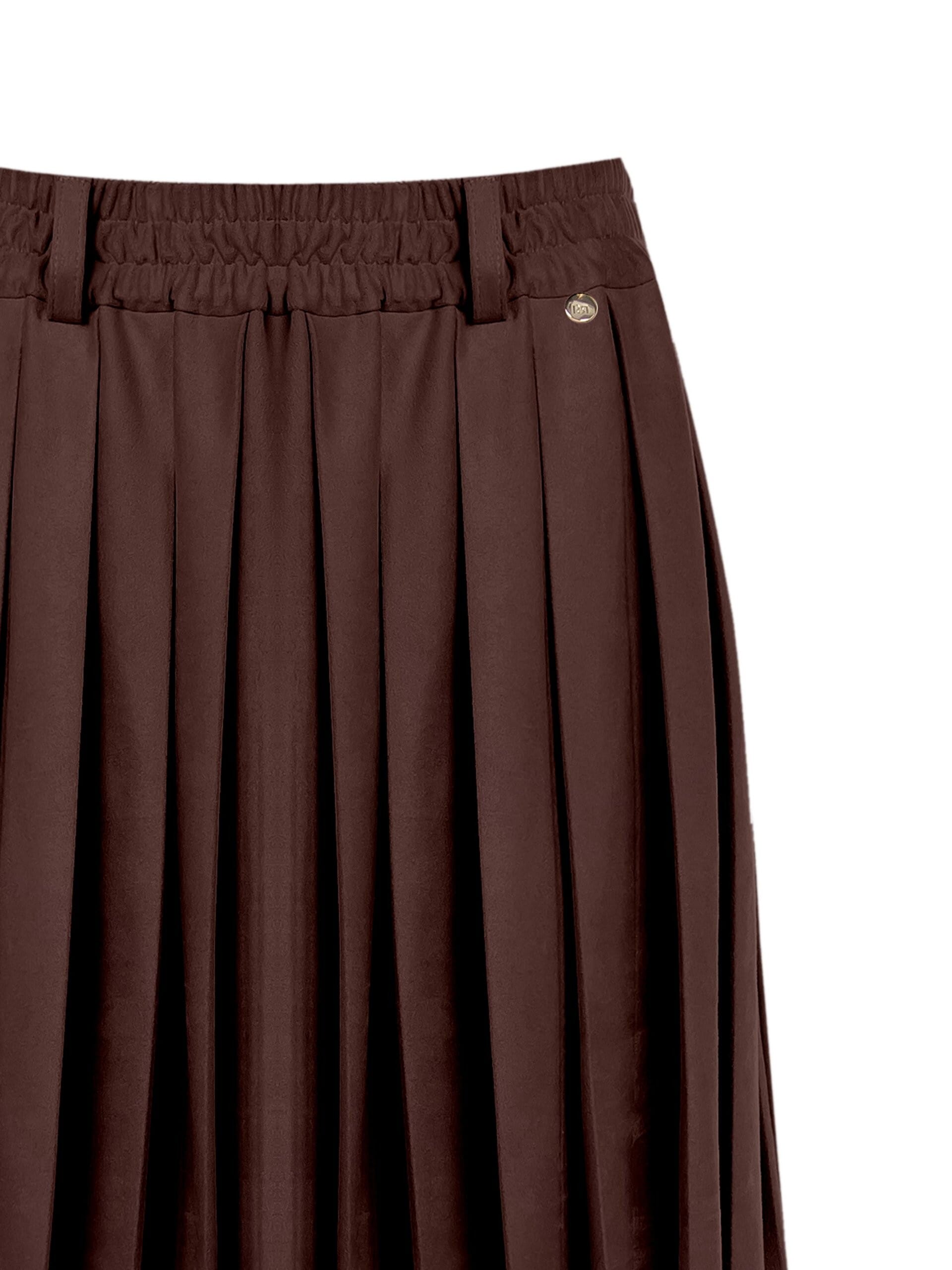 Minigonna A Pieghe In Simil Dainetto Rinascimento