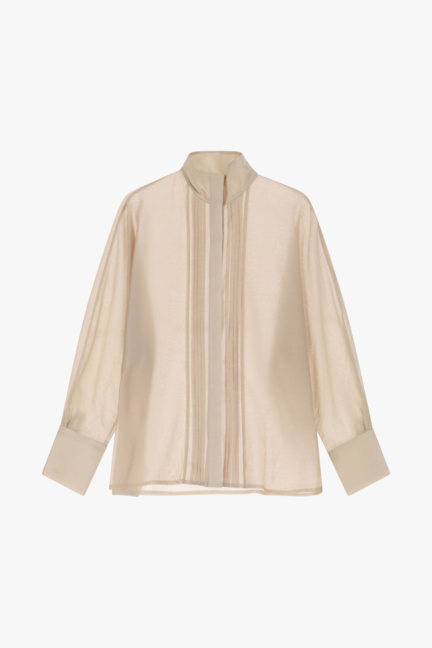 Camicia Con Collo Alto E Ruches Dixie