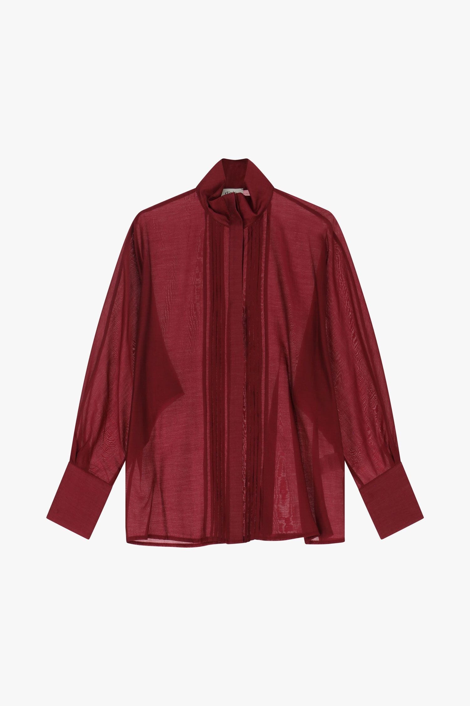 Camicia Con Collo Alto E Ruches Dixie