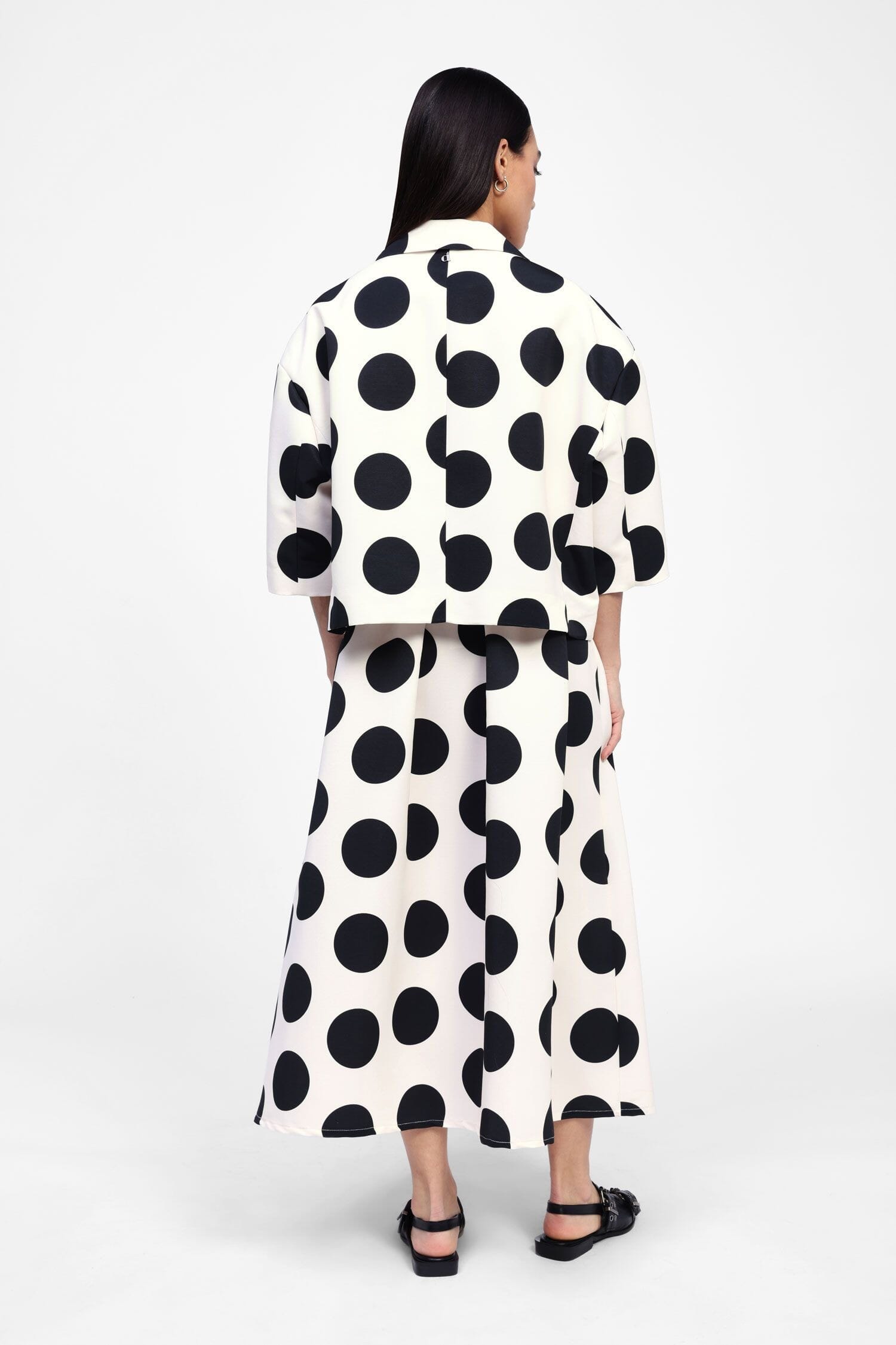 Gonna Midi A Pois Vita Alta Dixie