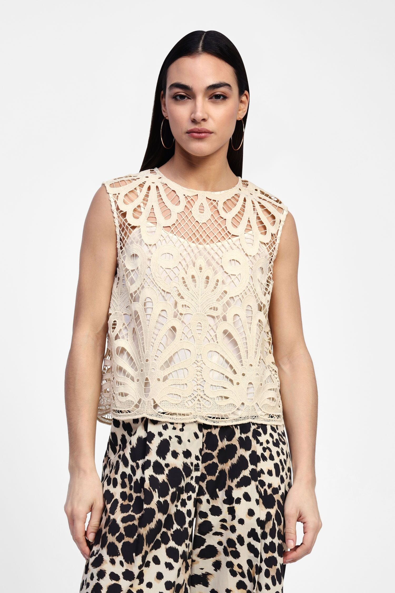 Dixie - Top perforé sans manches