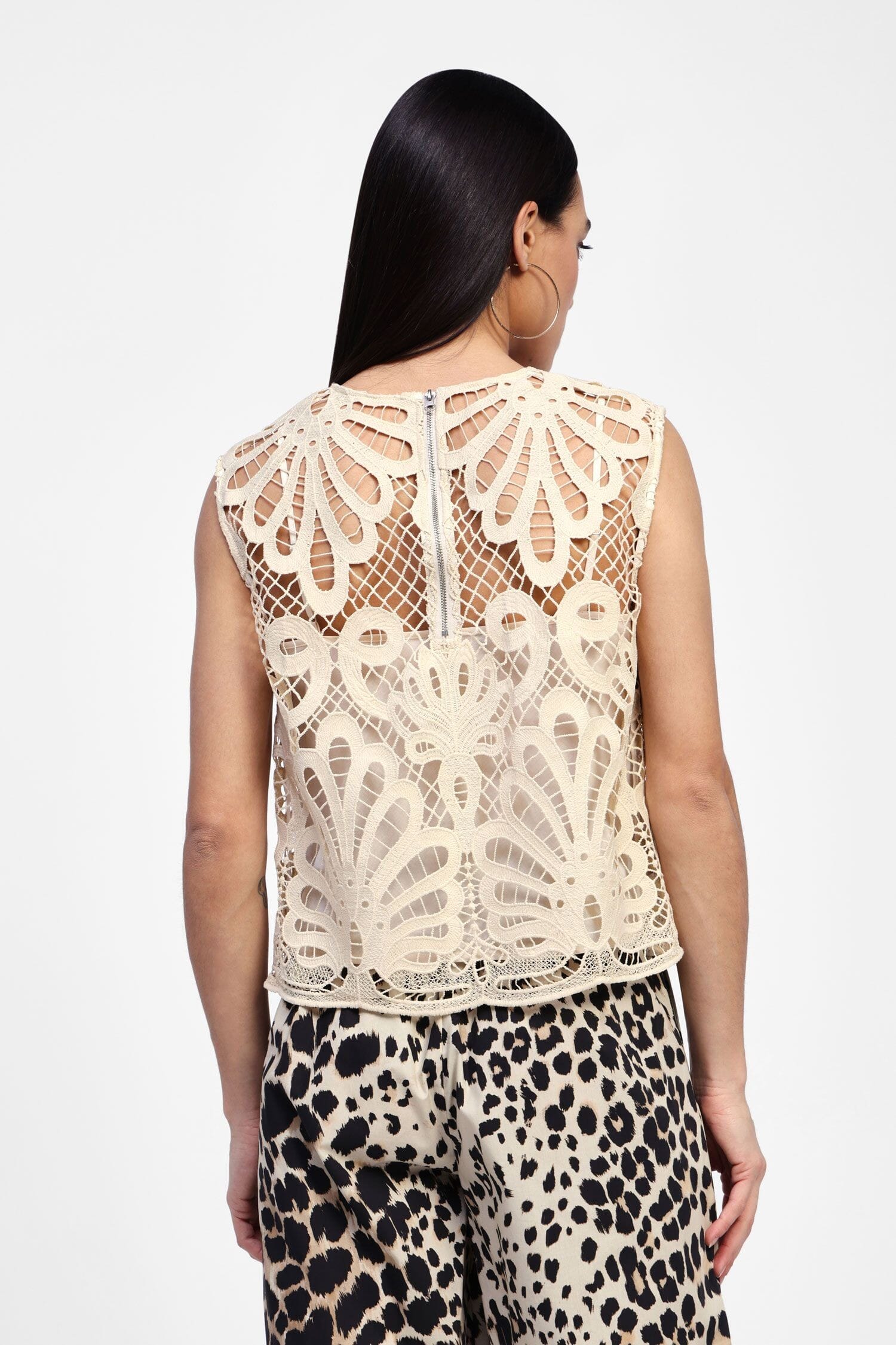 Dixie - Top perforé sans manches