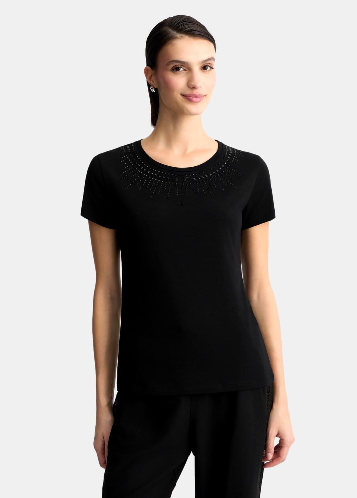 T-Shirt Con Stampa E Strass Liu Jo
