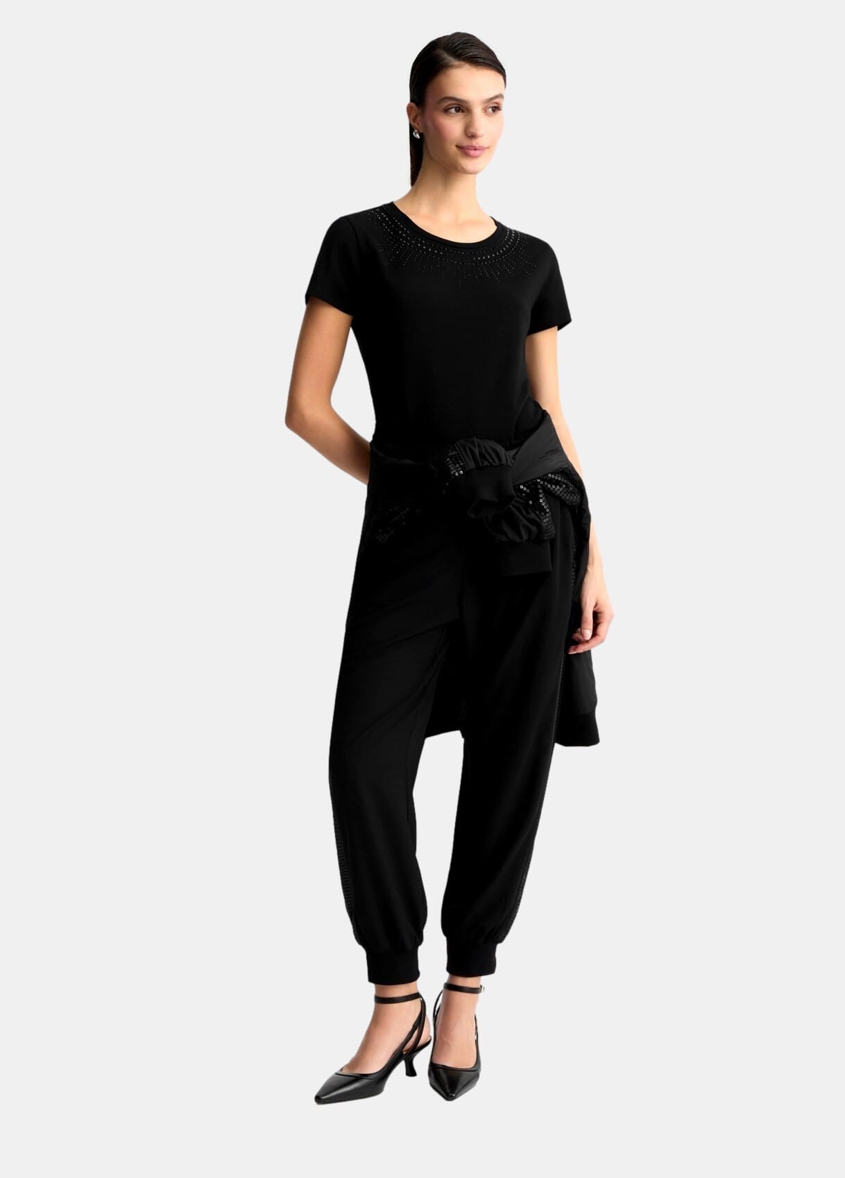 T-Shirt Con Stampa E Strass Liu Jo