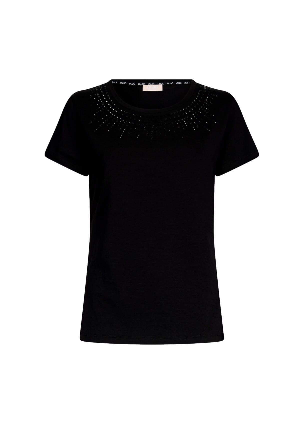 T-Shirt Con Stampa E Strass Liu Jo