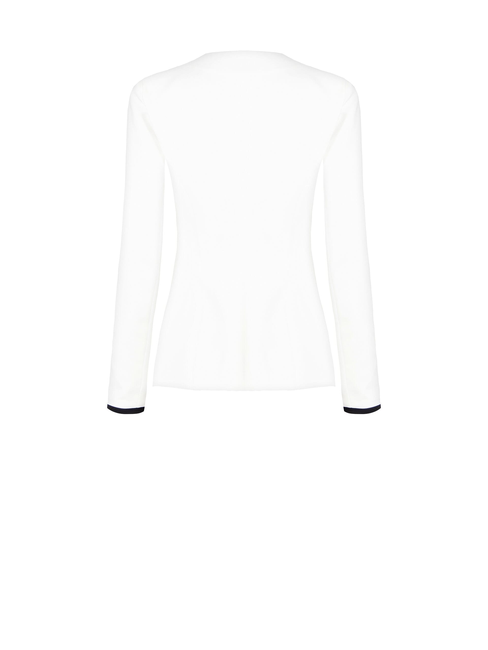 Giacca Blazer Sfiancata In Tessuto Tecnico Senza Revers Rinascimento