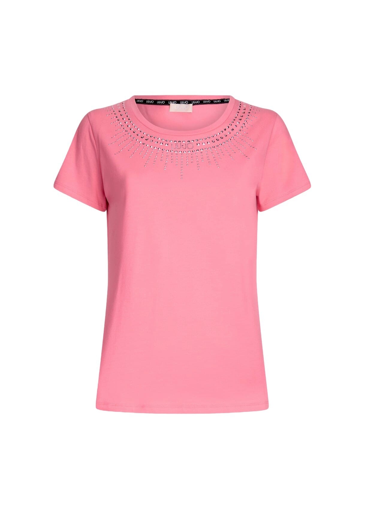 T-Shirt Con Stampa E Strass Liu Jo