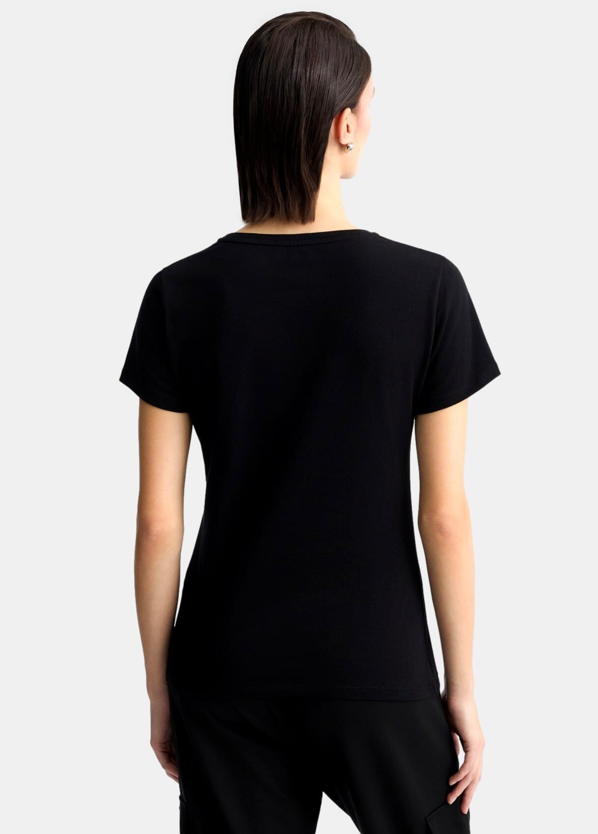 T-Shirt Con Logo E Strass Liu Jo