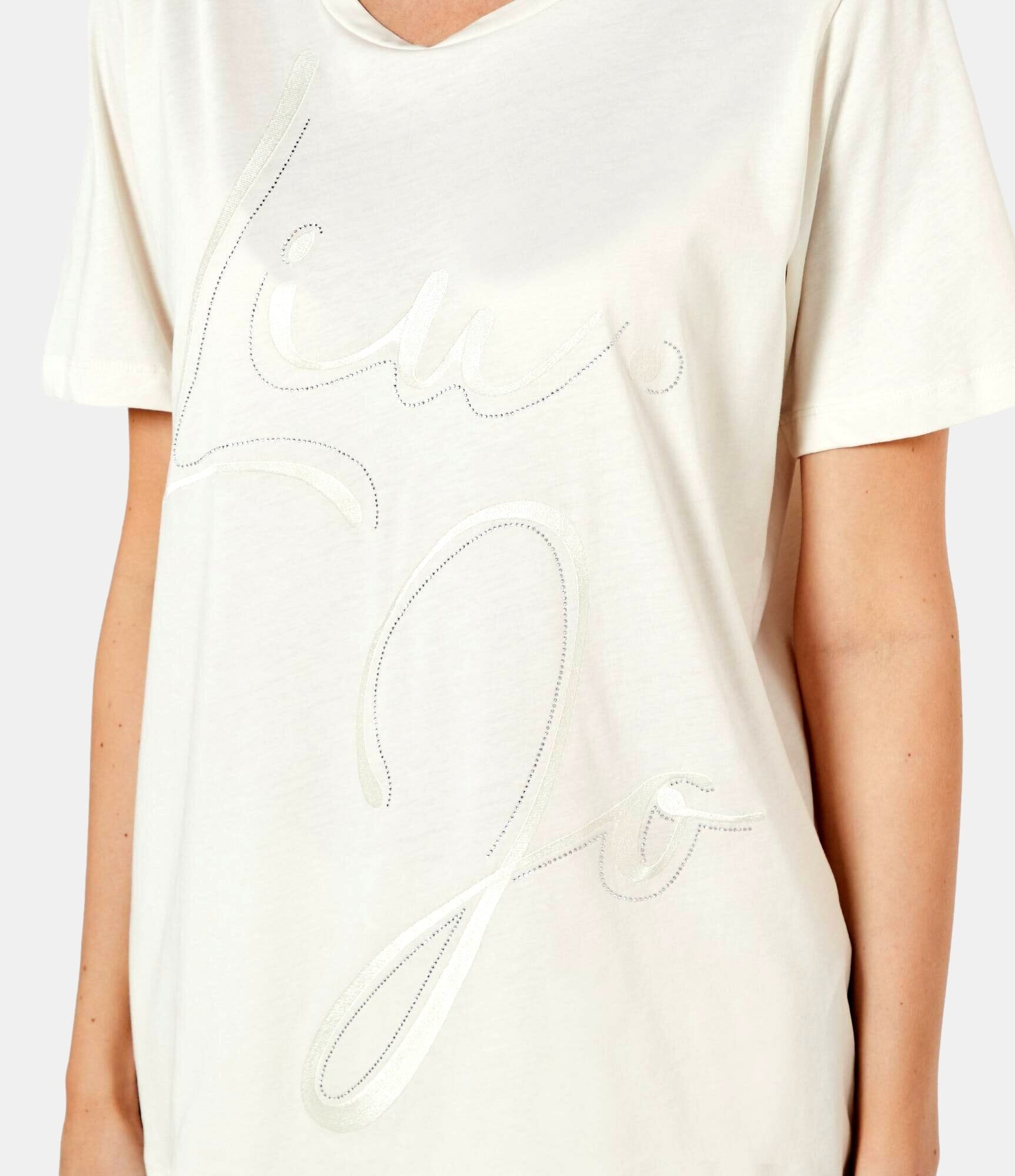 T-Shirt Con Maxi Logo Liu Jo