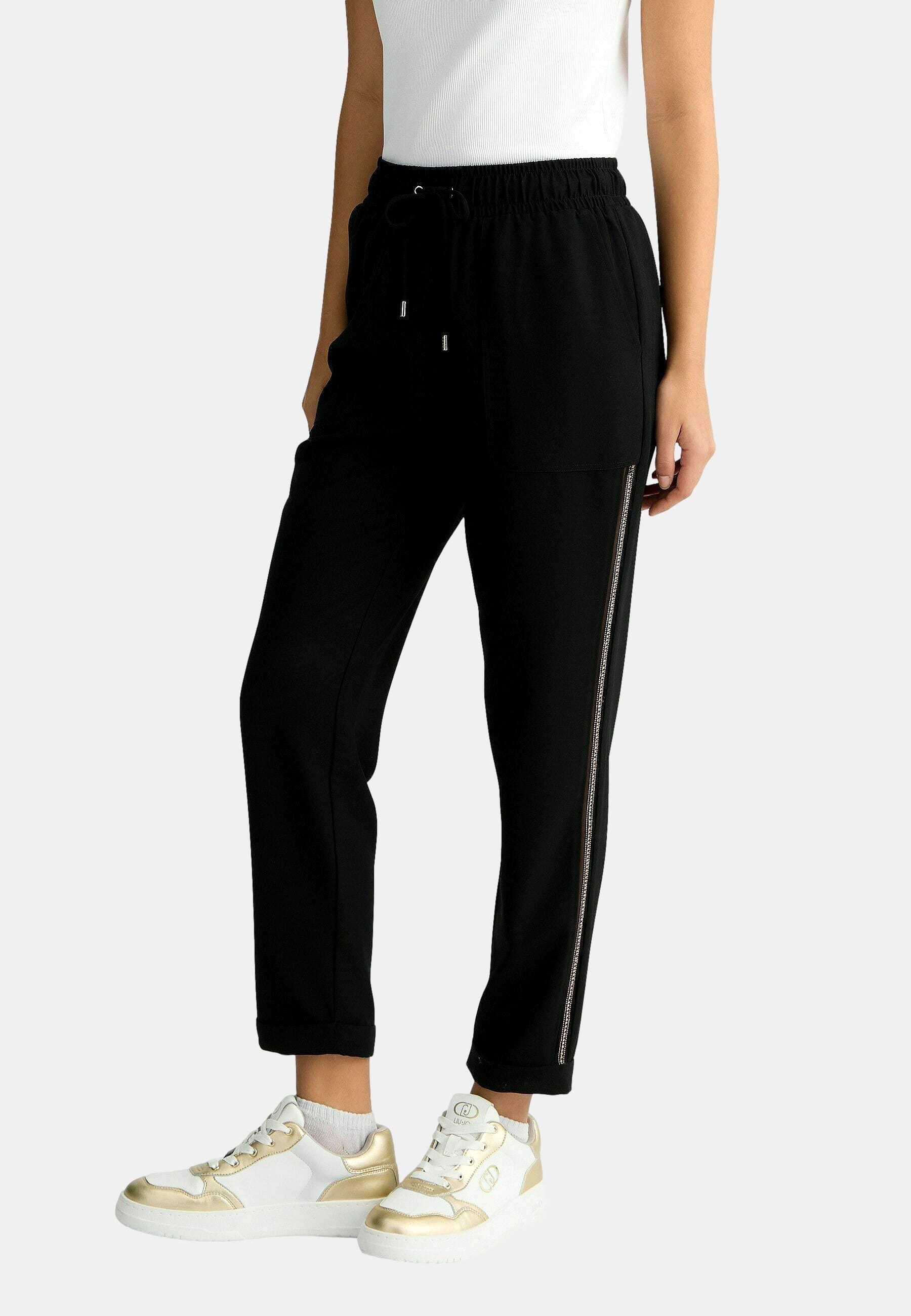 Pantalone Navetta Con Profilo Gioiello Liu Jo
