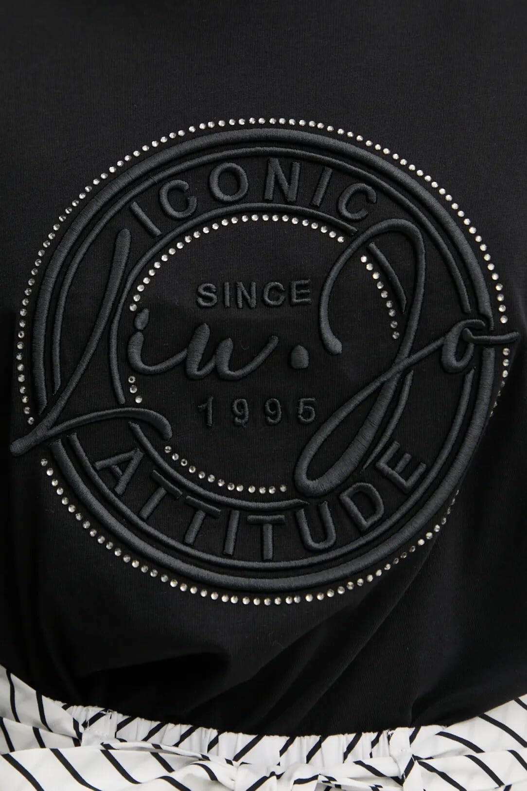 T-Shirt Lunga Con Logo Liu Jo