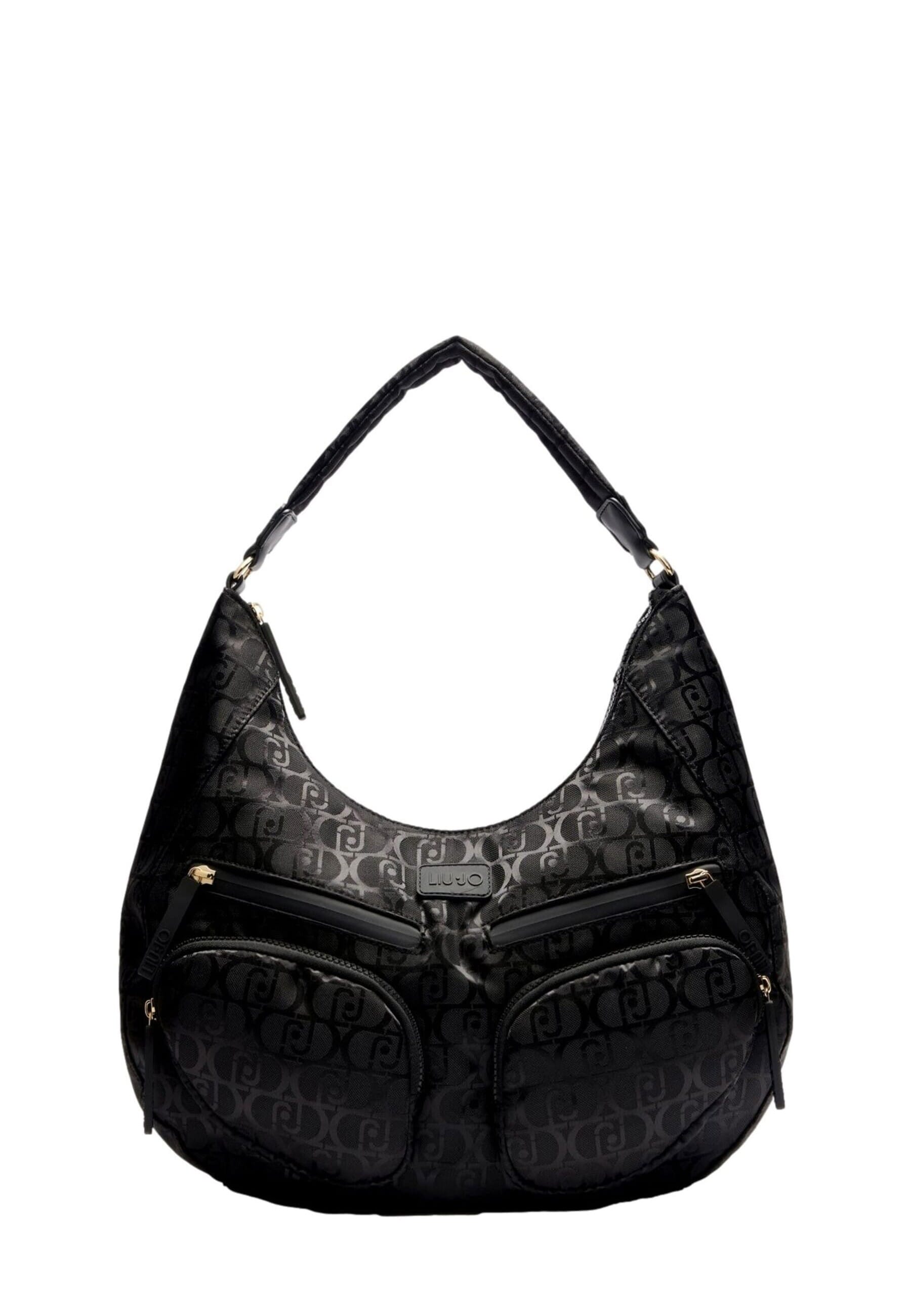 Liu Jo Jacquard Nylon Shoulder Bag