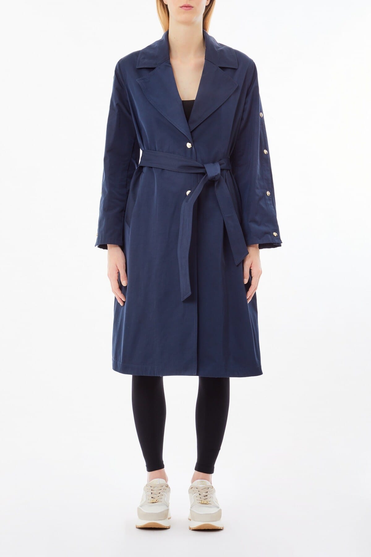 Trench Con Felpa Tinta Unita Liu Jo