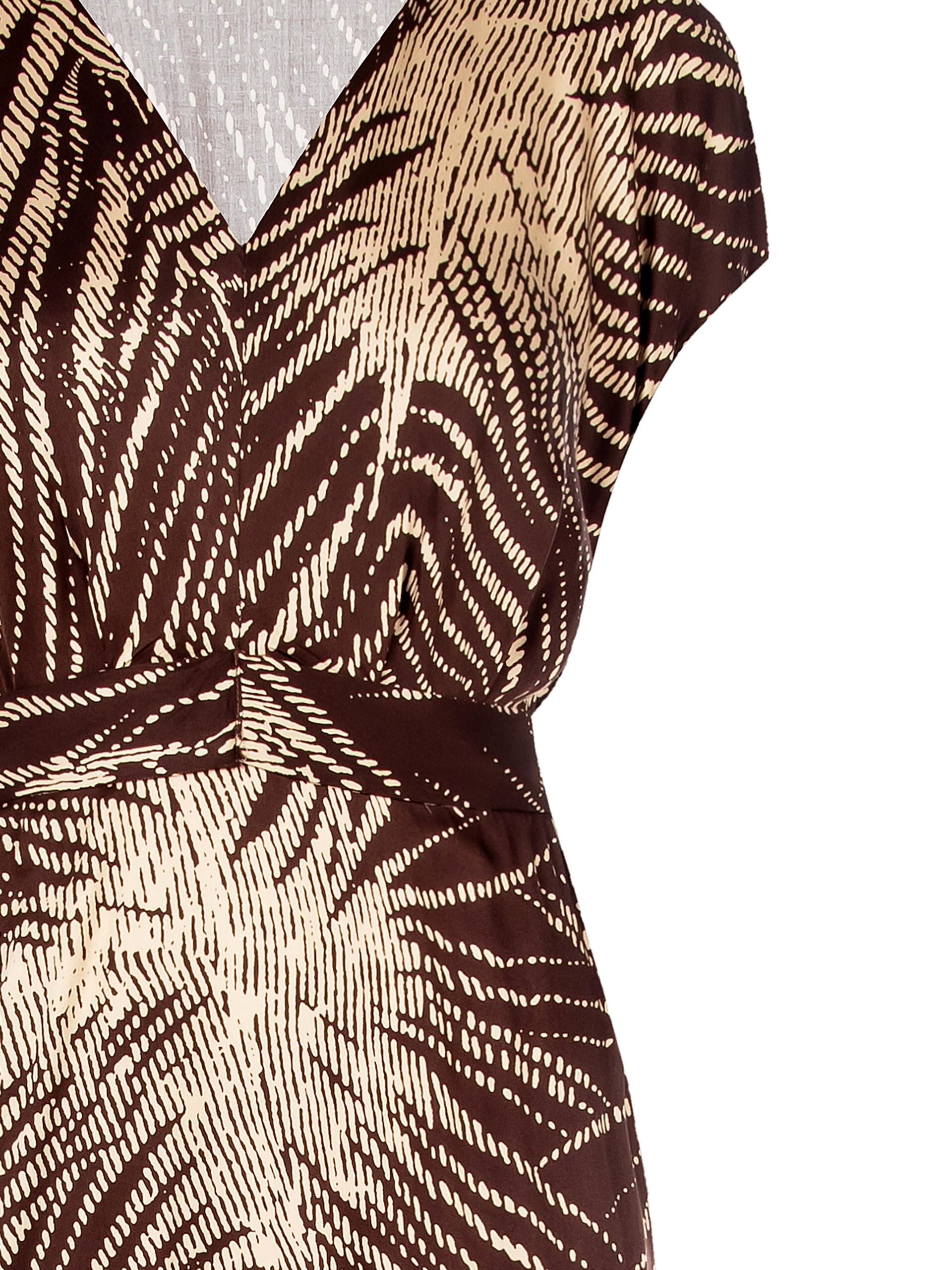 Abito Midi Scollo A V Scivolato In Viscosa Con Fiocco Dietro E Spacchi Laterali Rinascimento