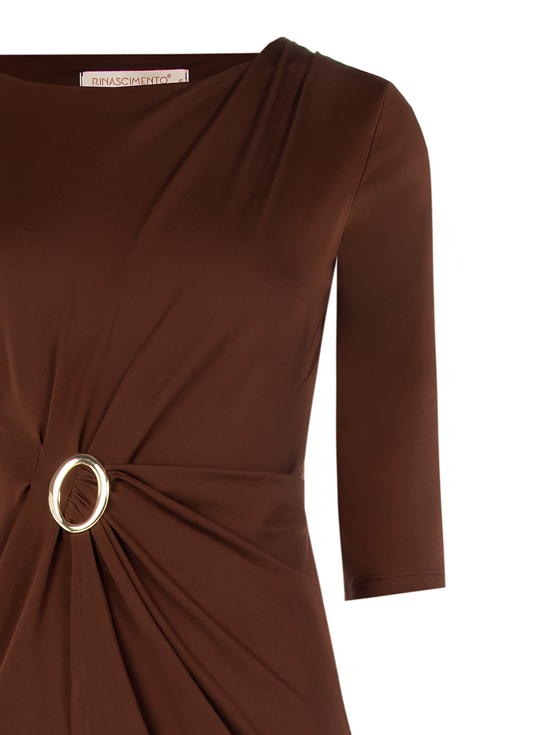 Abito A Tubino In Punto Milano Leggero Con Dettaglio Fibbia Rinascimento