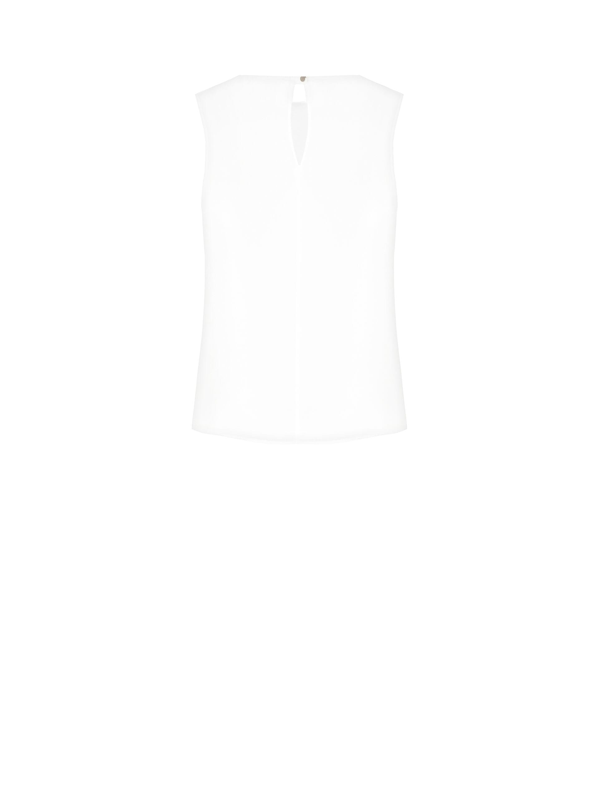 Blusa Sfiancata Fluida In Raso Con Dettaglio Fibbia Rinascimento