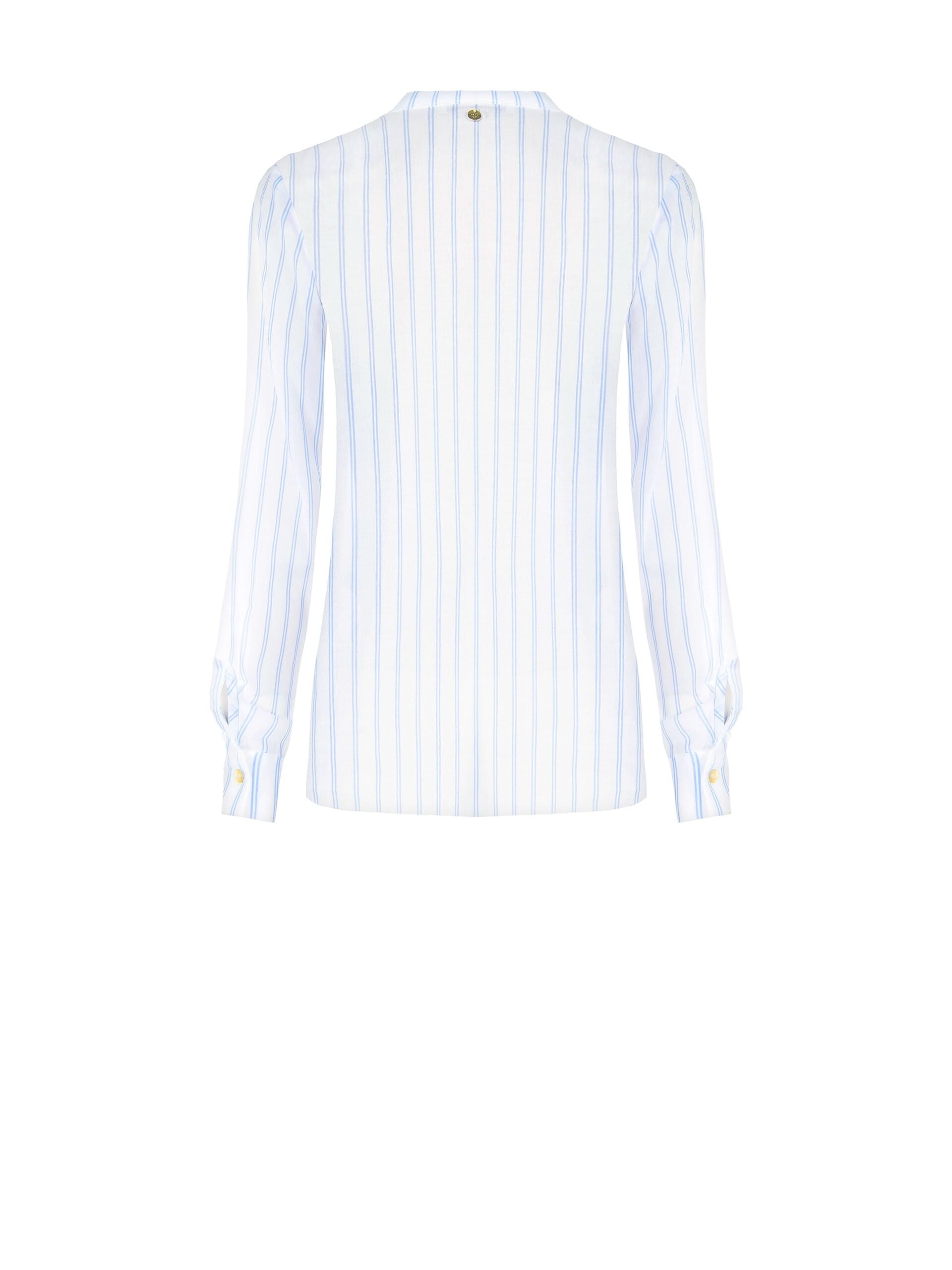 Camicia Regular In Tessuto Leggero Con Volant Rinascimento