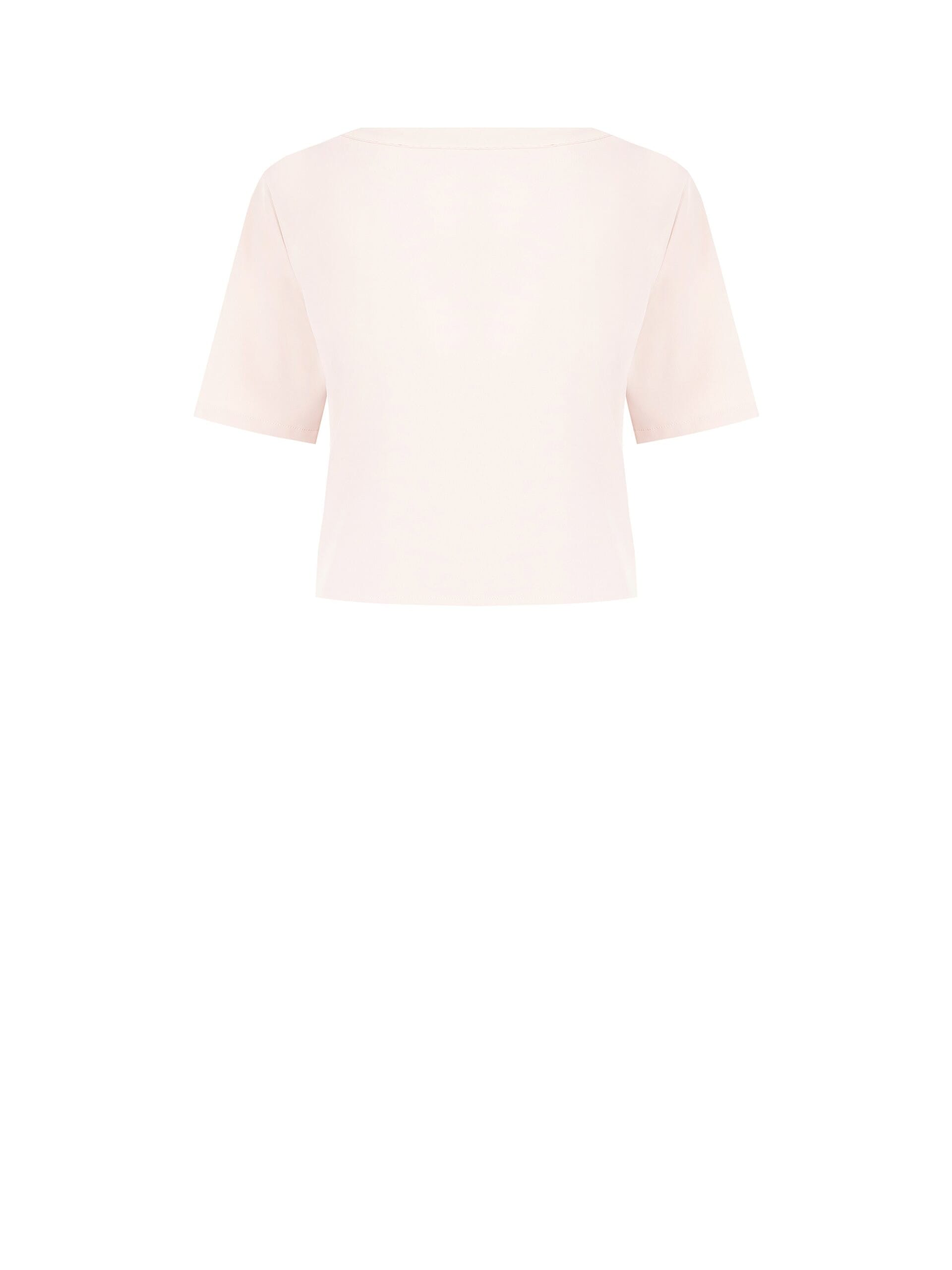 Rinascimento - Top court en tissu fluide avec nœud papillon en satin