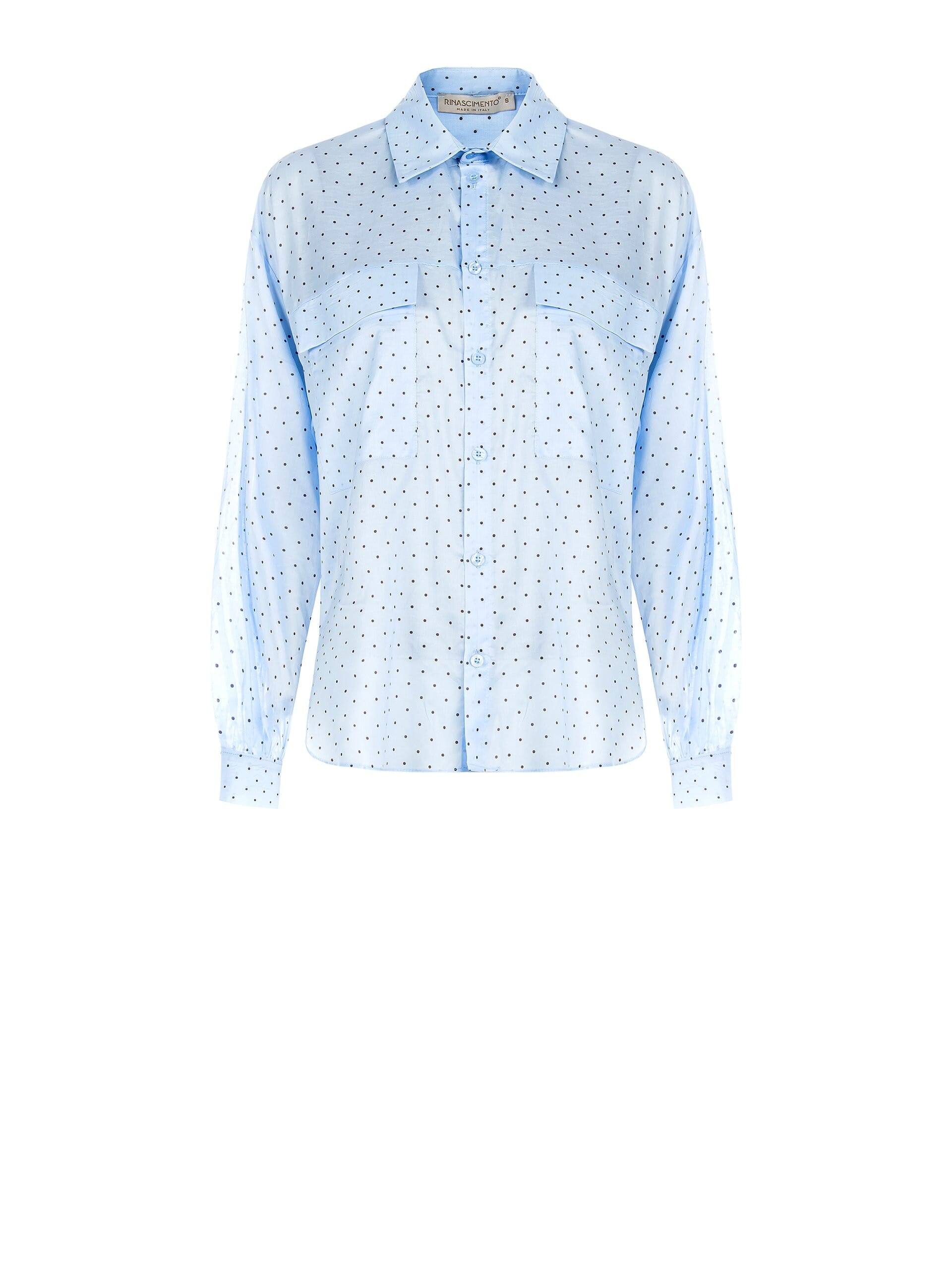 Chemise ample en tissu léger avec poches Rinascimento