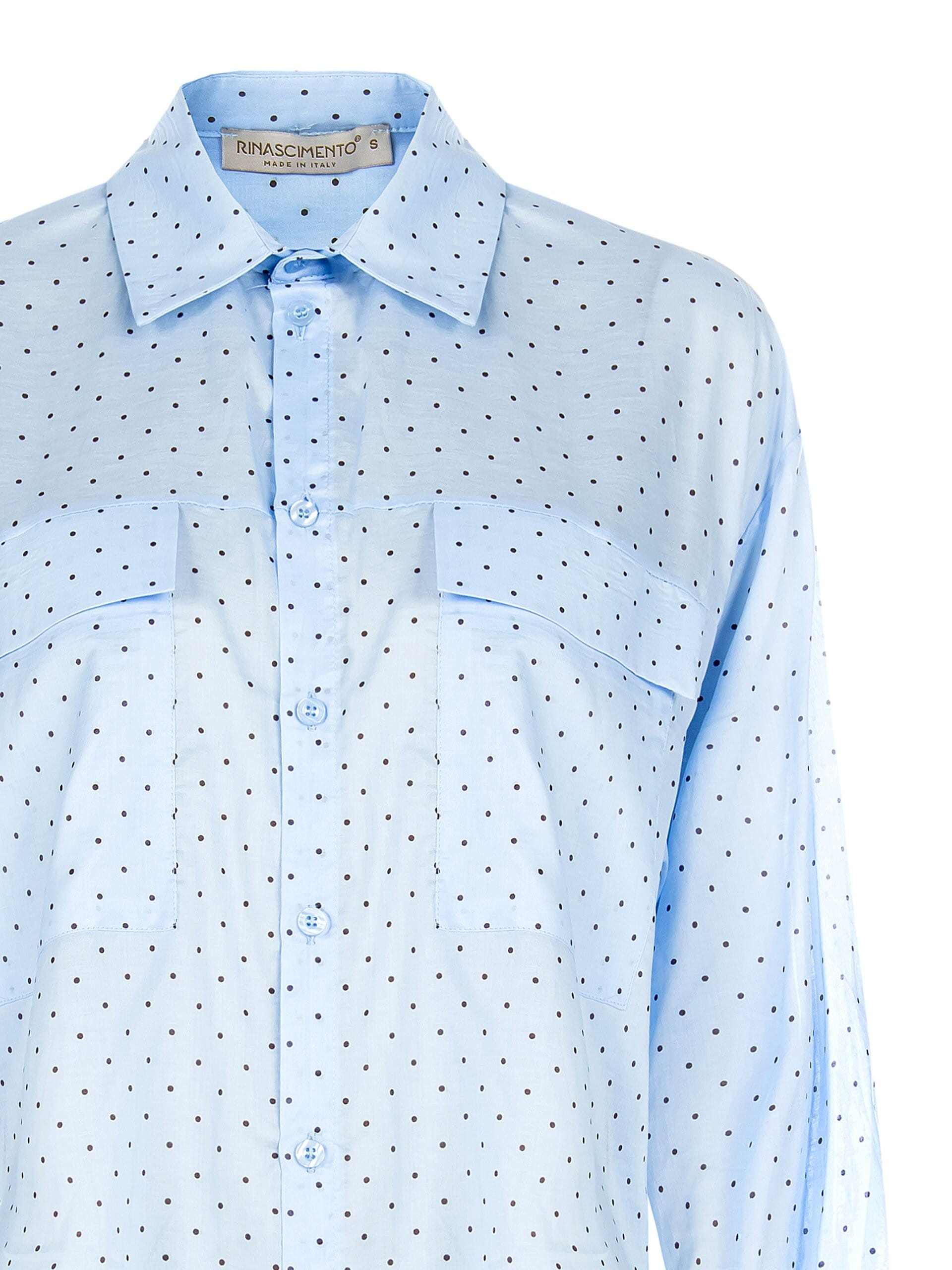 Chemise ample en tissu léger avec poches Rinascimento