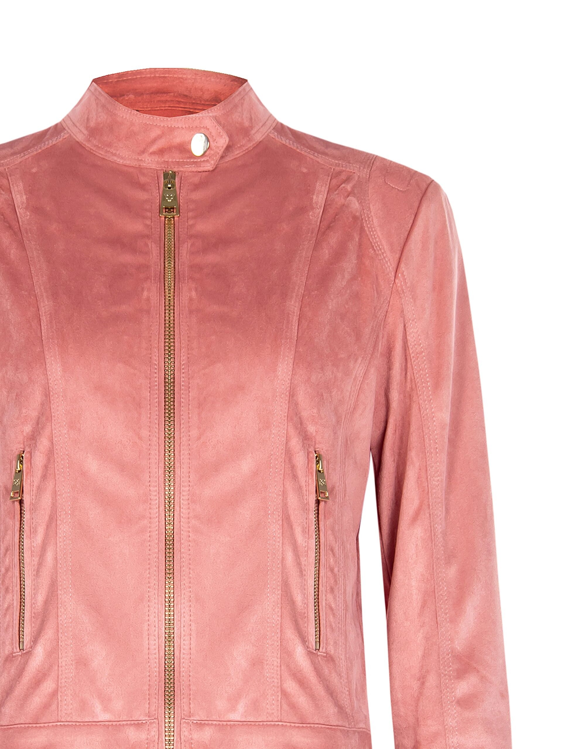 Giubbotto Biker Corto E Sfiancato In Simil Camoscio Rinascimento