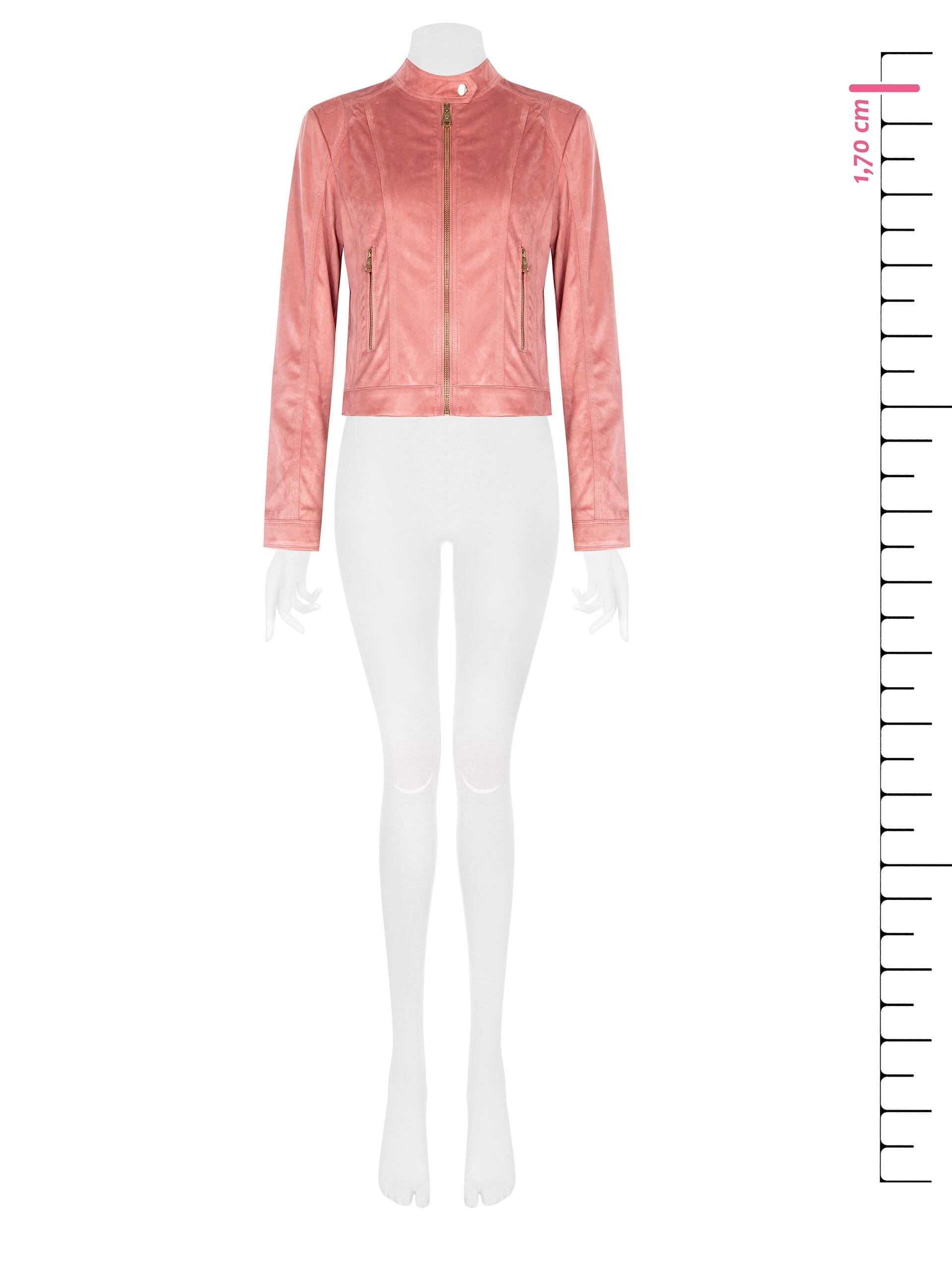 Giubbotto Biker Corto E Sfiancato In Simil Camoscio Rinascimento