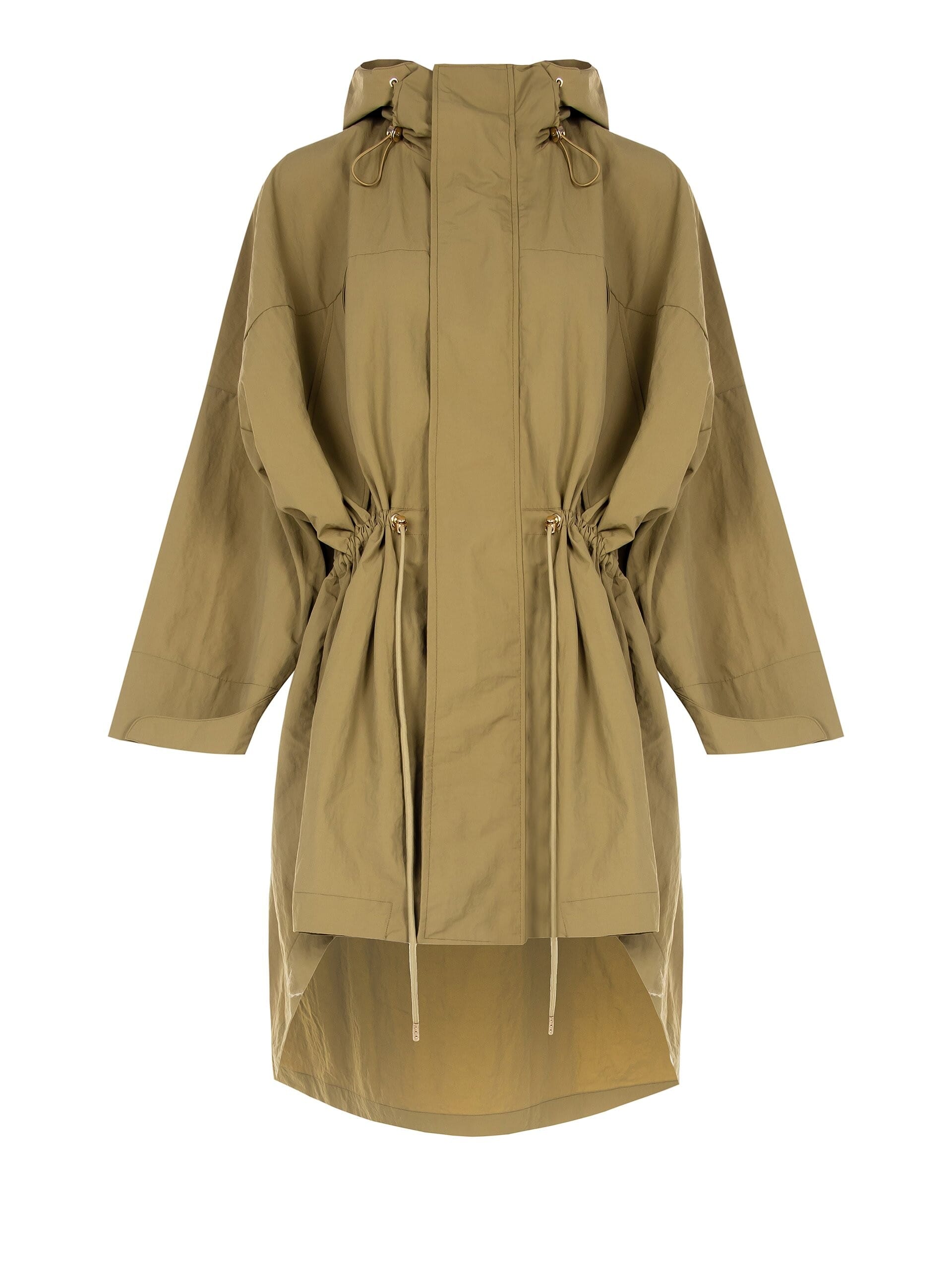 Giacca Parka Over Impermeabile Effetto Stropicciato Con Cappuccio Rinascimento