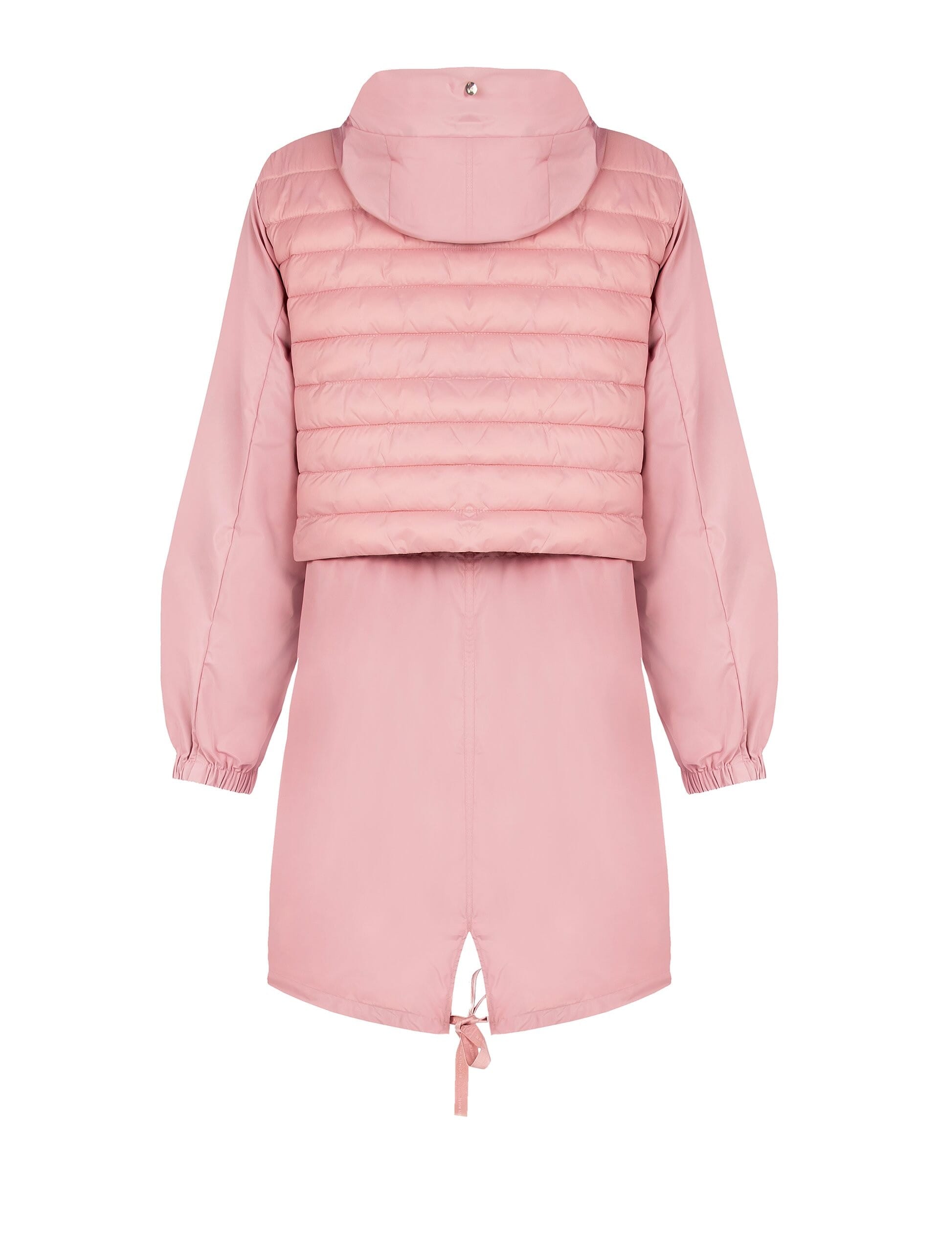 Giacca Parka Lungo Impermeabile Con Inserto In Piumino E Cappuccio Rinascimento