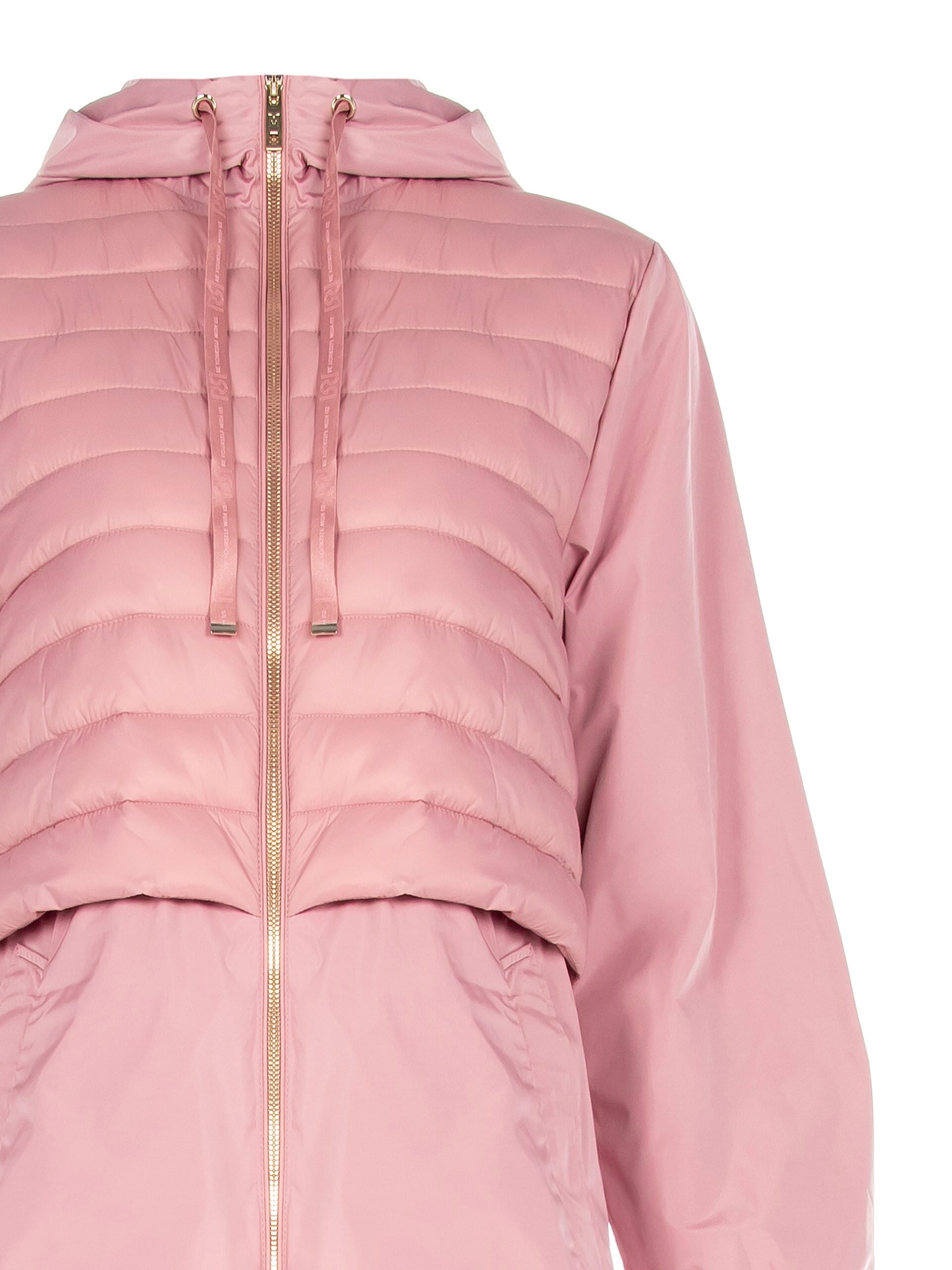 Giacca Parka Lungo Impermeabile Con Inserto In Piumino E Cappuccio Rinascimento