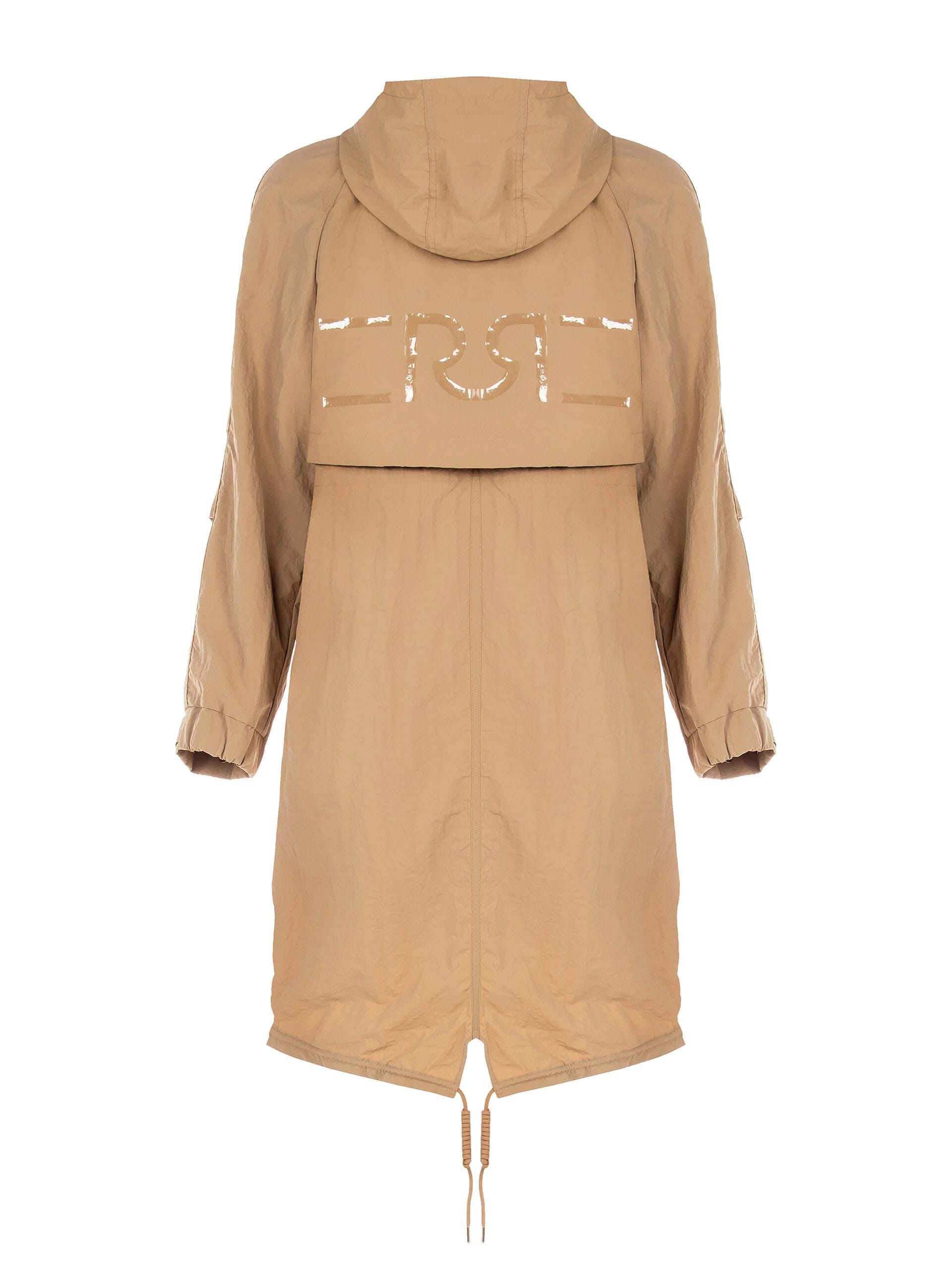 Giacca Parka Lunga Impermeabile Effetto Stropicciato Con Coulisse Interna Rinascimento