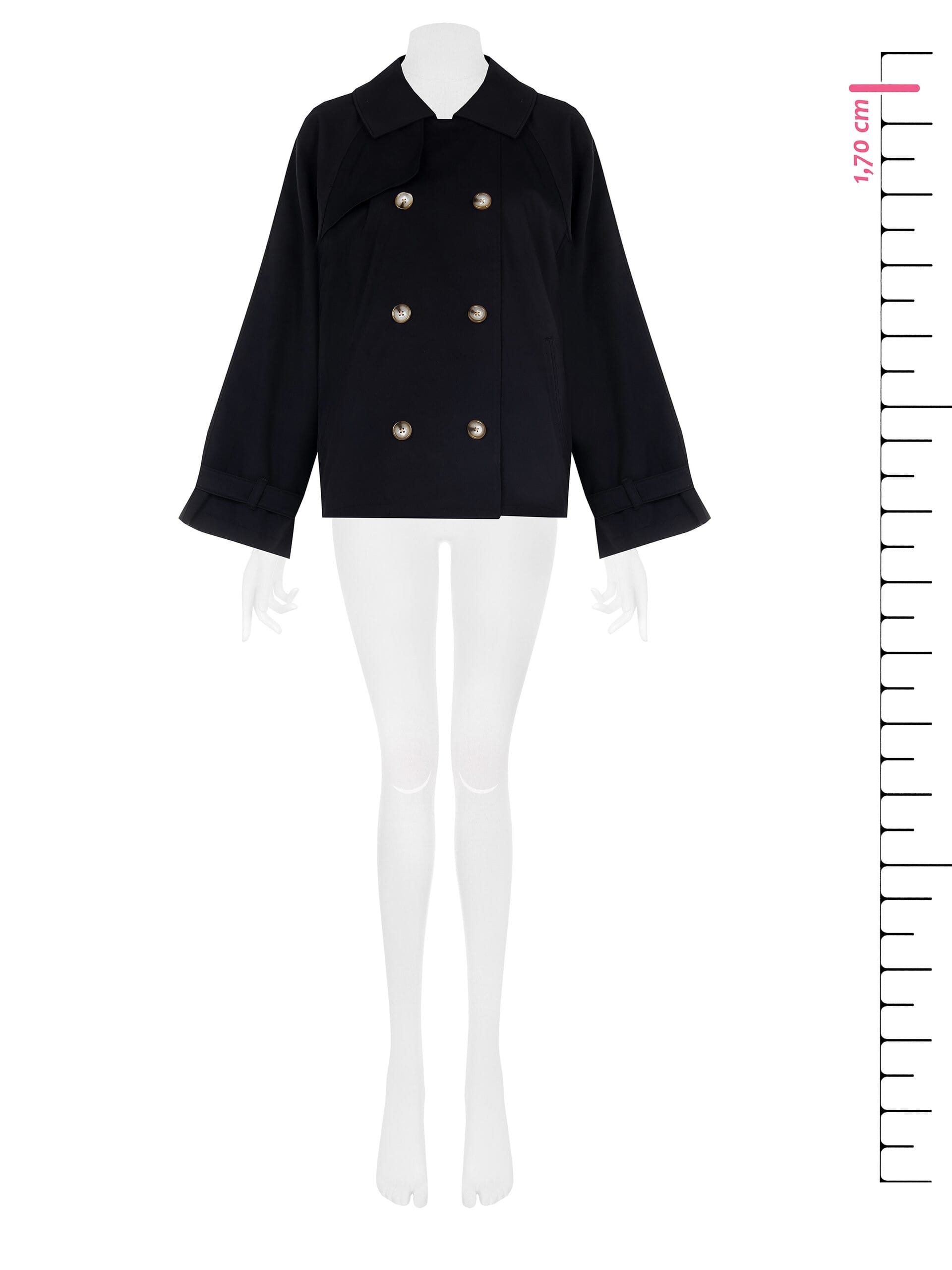 Cappotto Corto Ampio Stile Trench Rinascimento