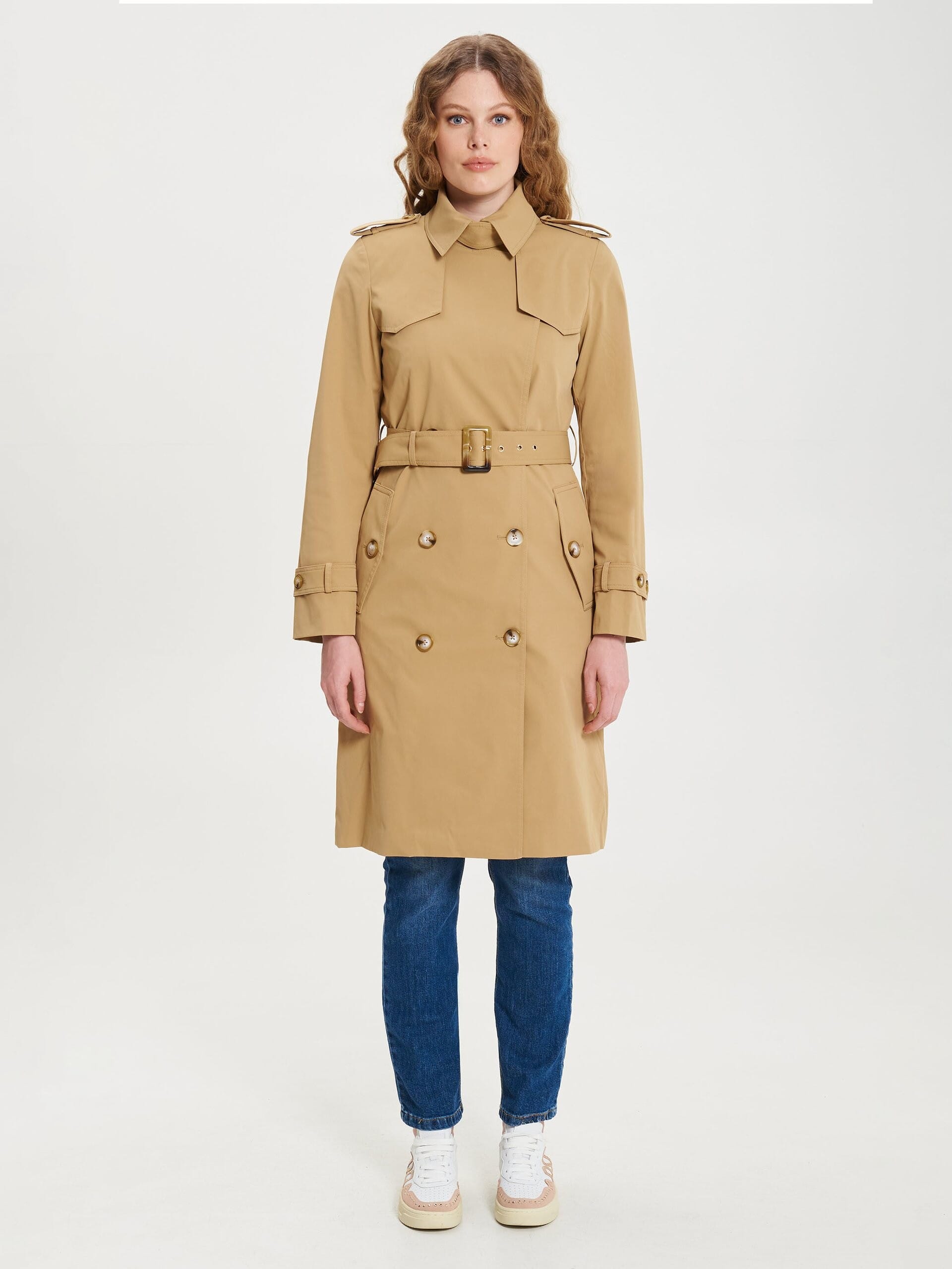 Trench Coat With Coordinating Belt Rinascimento