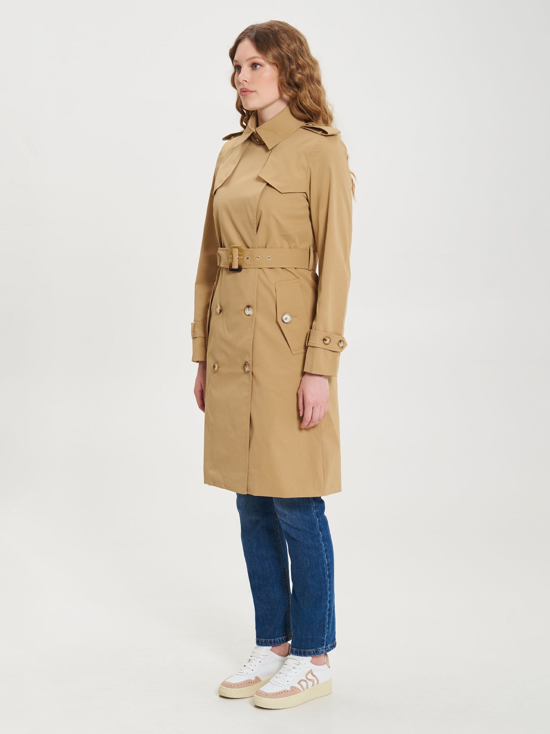 Trench Coat With Coordinating Belt Rinascimento