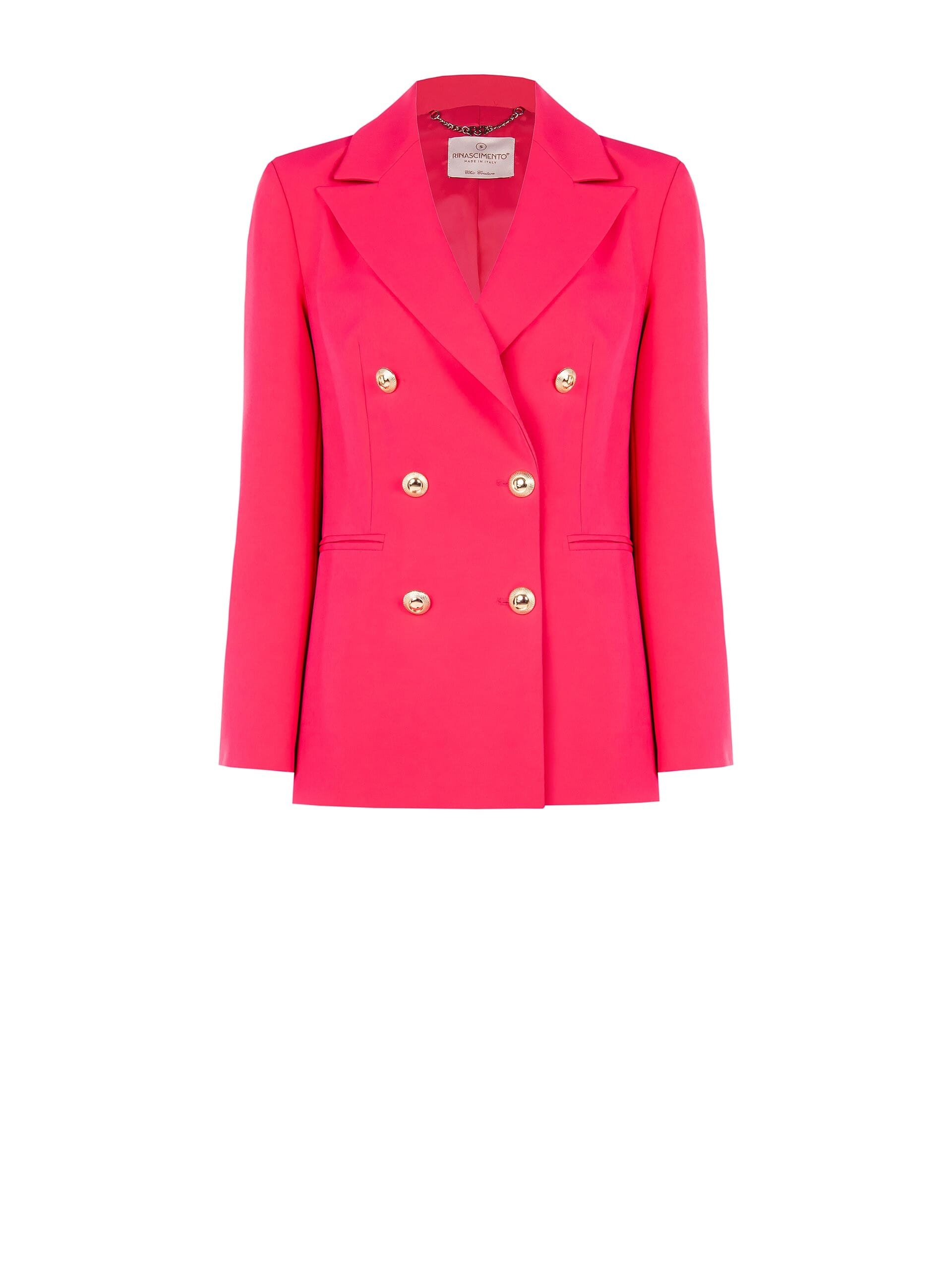 Giacca Blazer Doppiopetto Sfiancata In Tessuto Tecnico Rinascimento